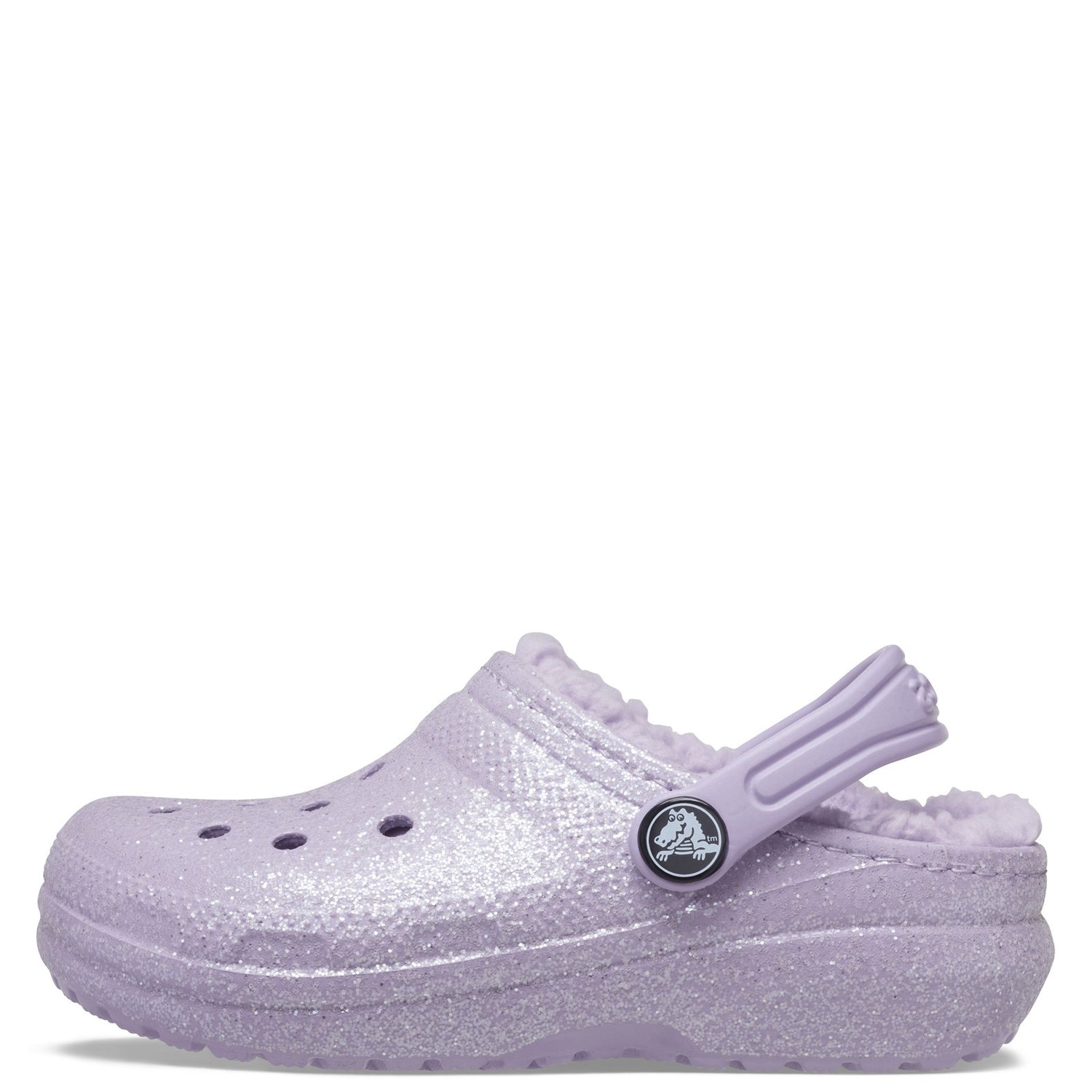 Peltz Shoes  Girl's Crocs Classic Lined Clog - Toddler Lavender 205937-530 I