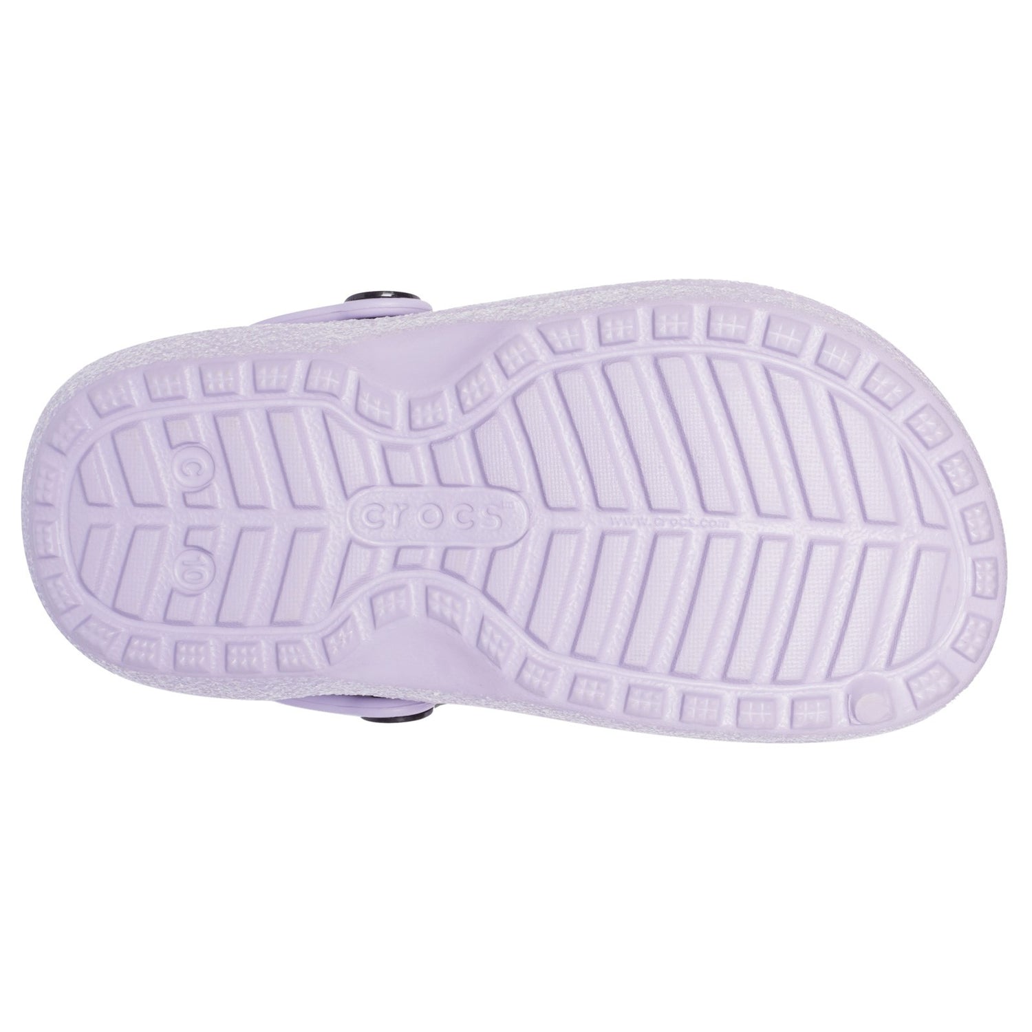Peltz Shoes  Girl's Crocs Classic Lined Clog - Toddler Lavender 205937-530 I