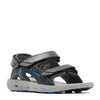 Peltz Shoes  Boy's Columbia Techsun 3 Sandal - Toddler Dark Grey/Blue Macaw 2059423089