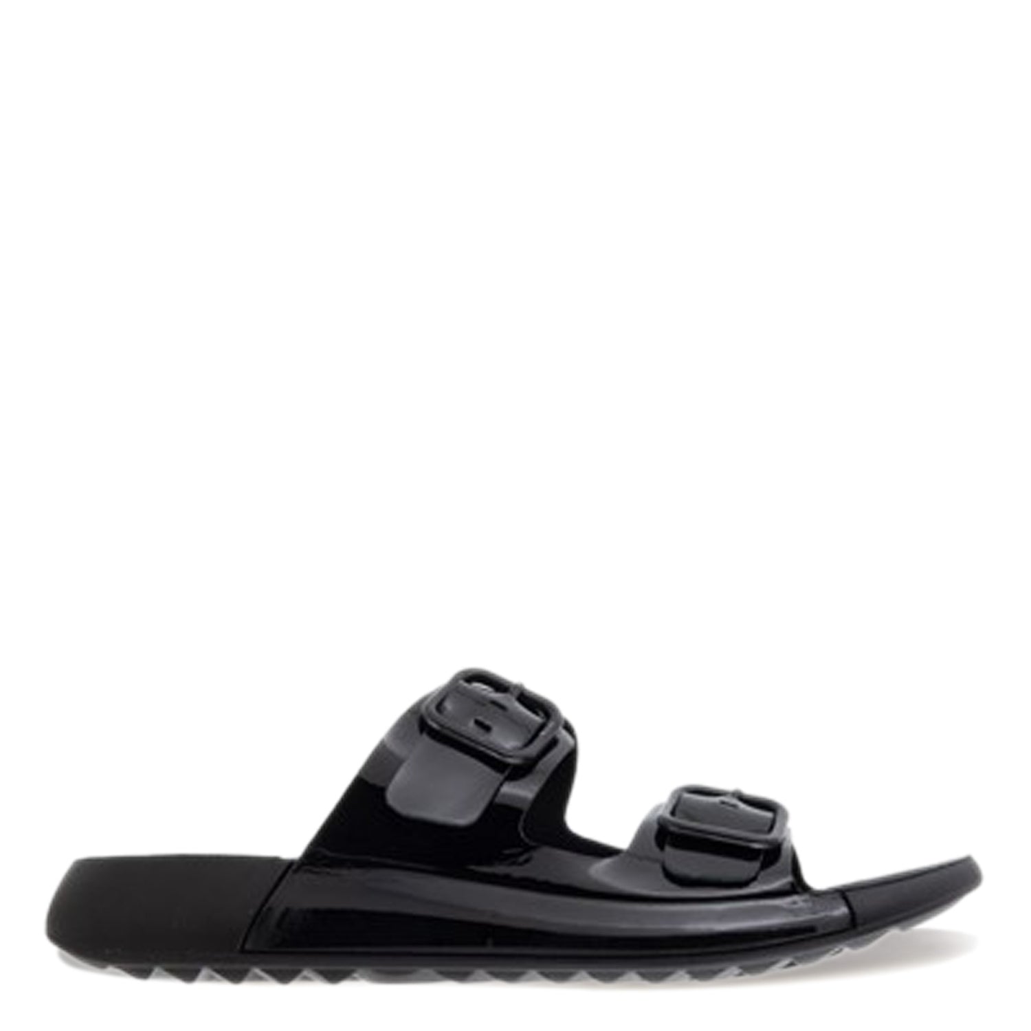 Peltz Shoes  Women's Ecco 2nd Cozmo 2 Band Buckle Sandal BLACK 206833-01001