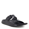 Peltz Shoes  Women's Ecco 2nd Cozmo 2 Band Buckle Sandal BLACK 206833-01001