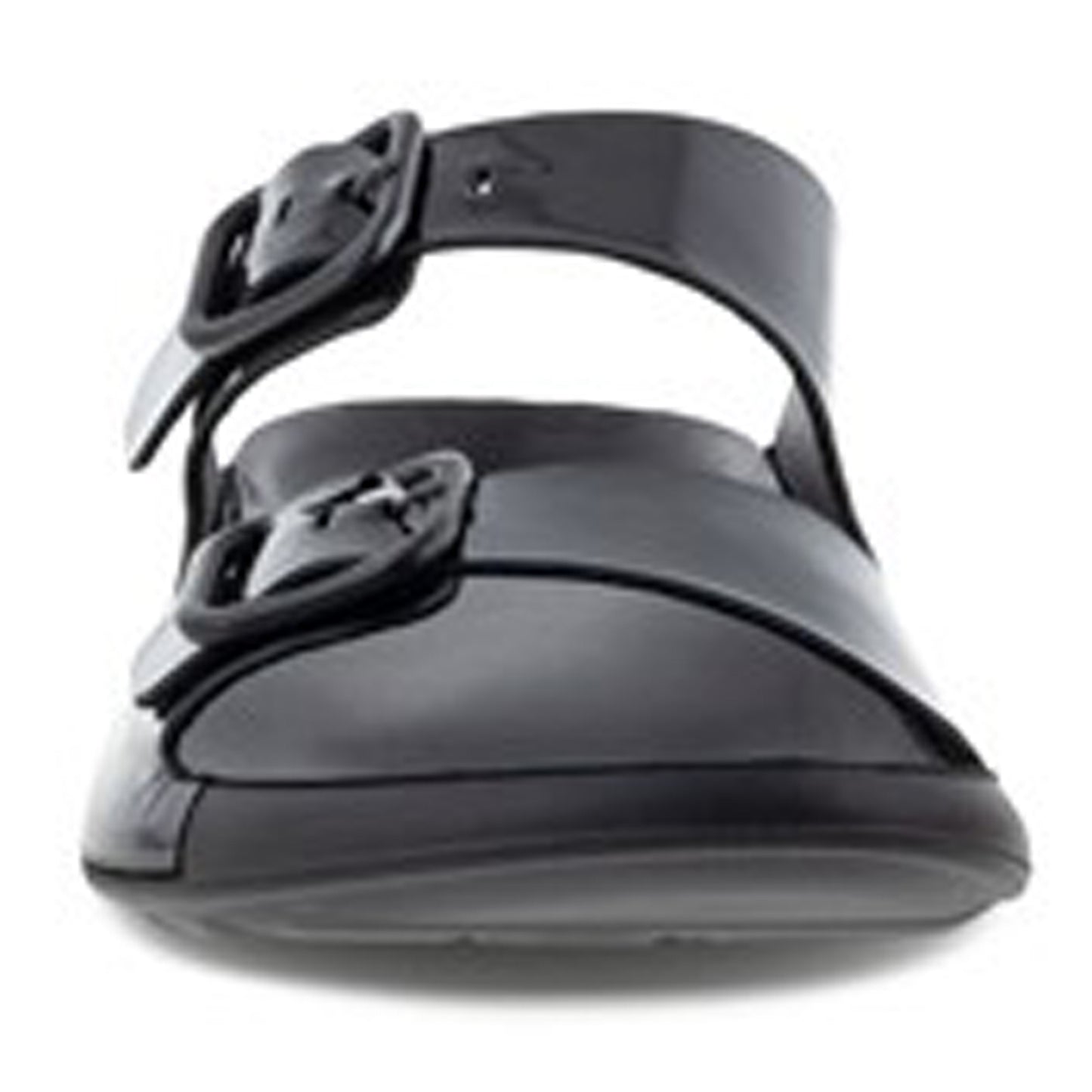 Peltz Shoes  Women's Ecco 2nd Cozmo 2 Band Buckle Sandal BLACK 206833-01001
