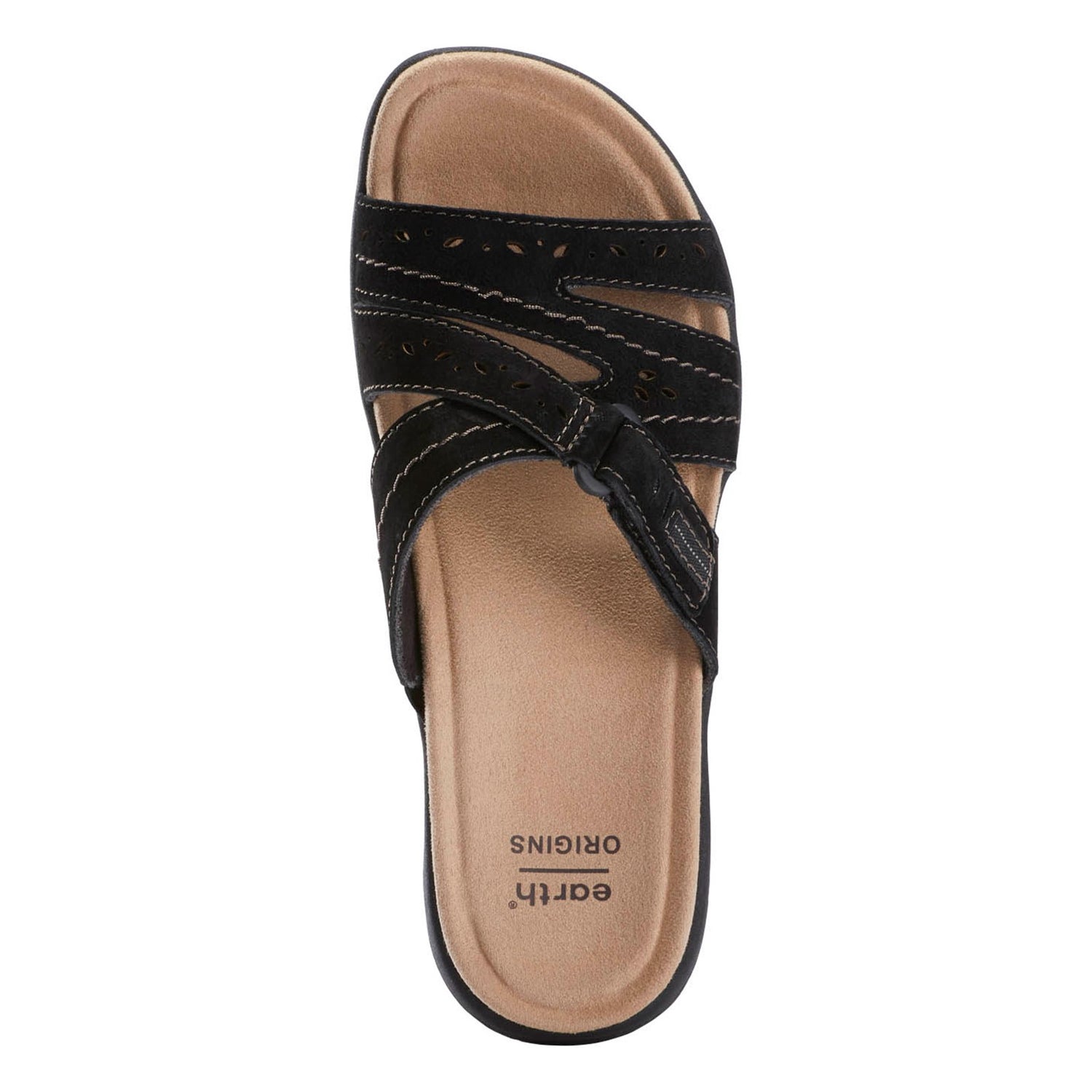 Peltz Shoes  Women's Earth Origins Savoy Shantel Sandal BLACK 207025W-001