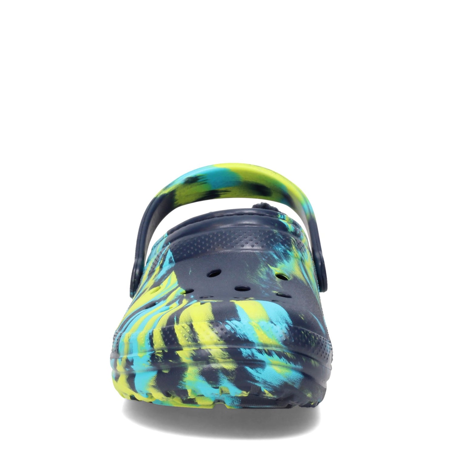 Peltz Shoes  Boy's Crocs Classic Lined Clog - Little Kid & Big Kid Navy Multi 207238-4HQ K