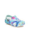 Peltz Shoes  Kids' Crocs Solarized Classic Clog - Little Kid & Big Kid White/Blue 207587-94S K