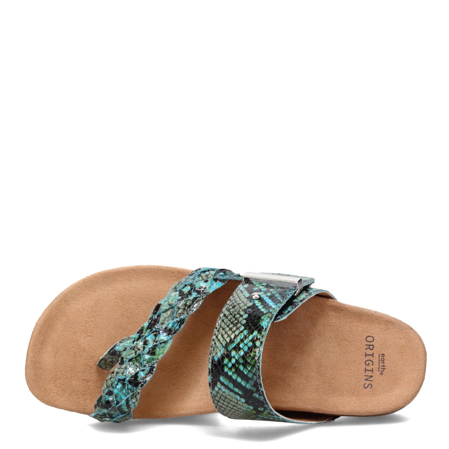 Peltz Shoes  Women's Earth Origins Onida Sandal TEAL 207711W-432