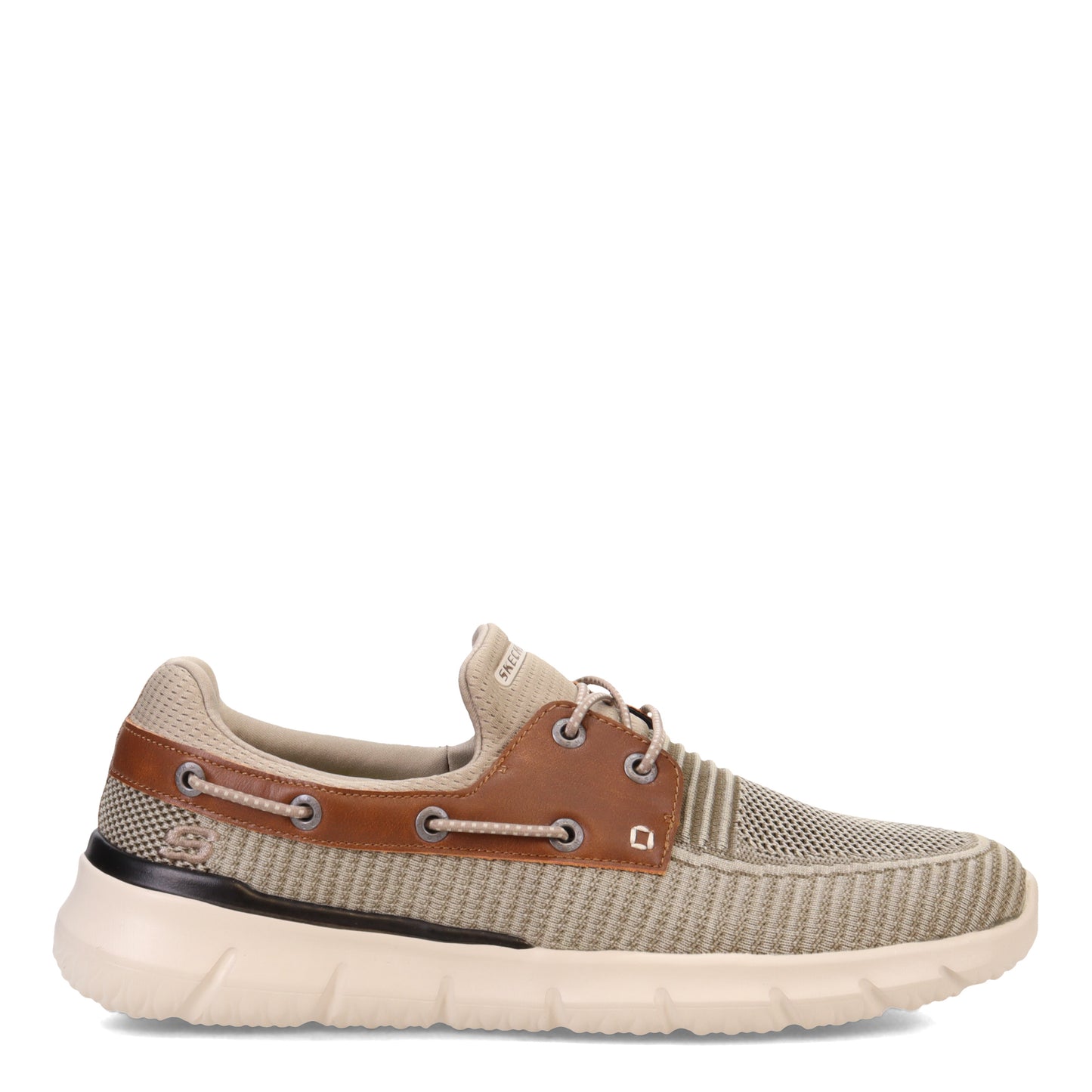 Peltz Shoes  Men's Skechers Del Retto - Clean Slate Boat Shoe Taupe 210237-TPE