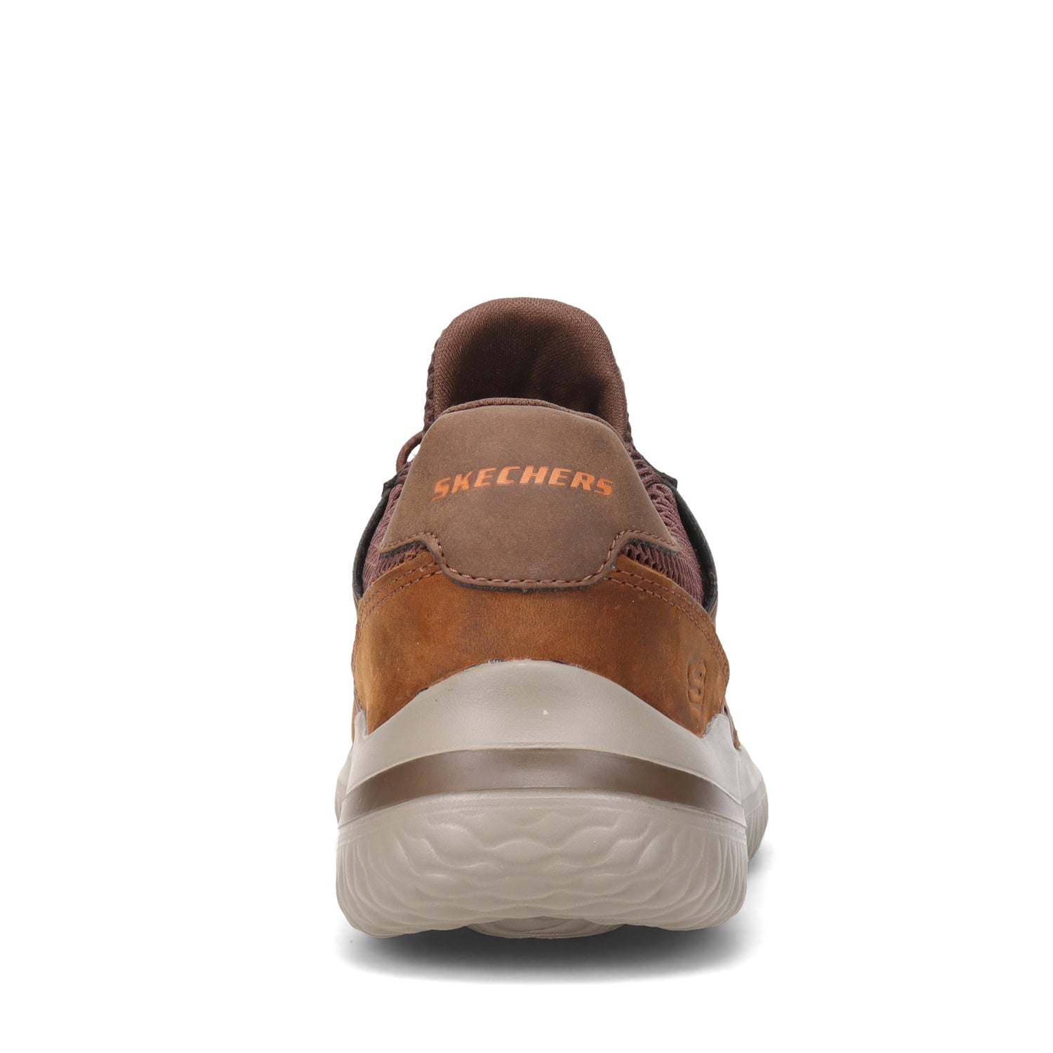 Peltz Shoes  Men's Skechers Street Delson 3.0 - Ezra Sneaker - Wide Width DARK BROWN 210308W-CDB
