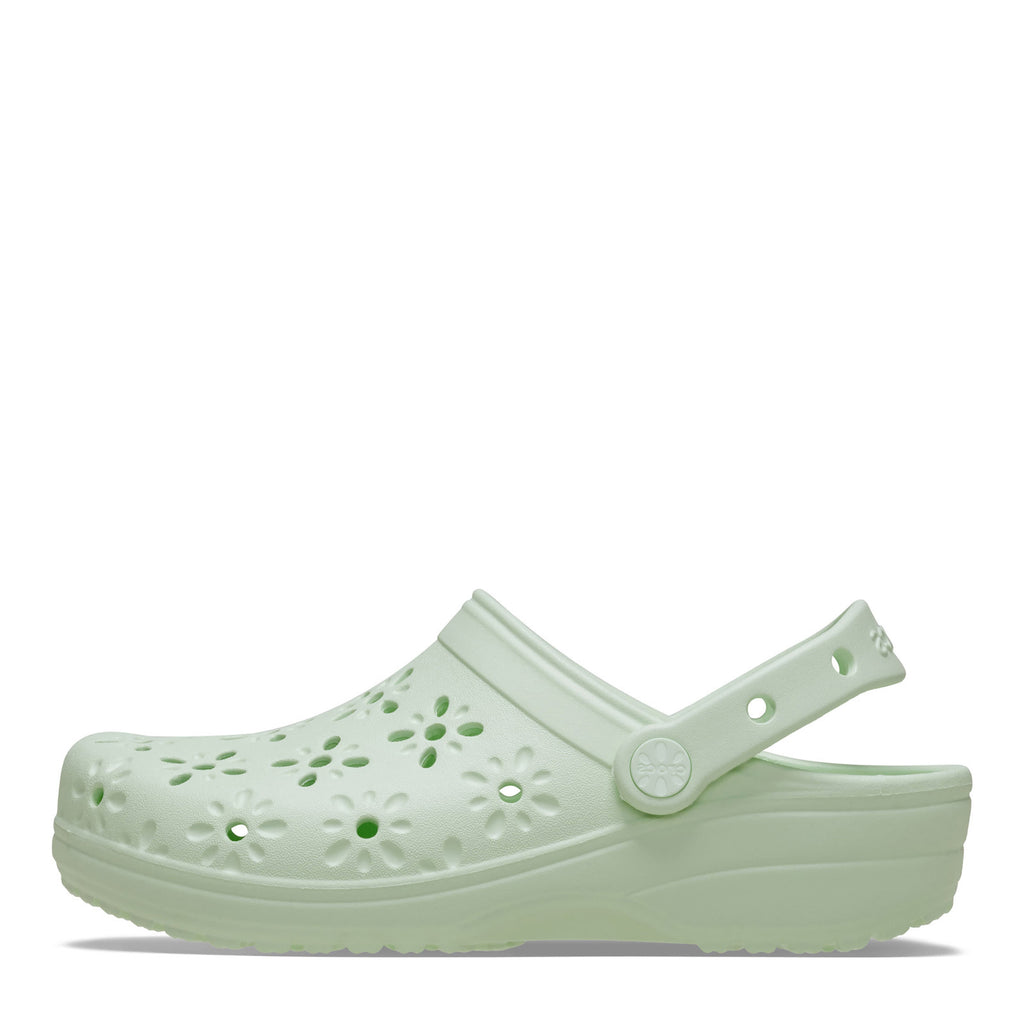 Women's Crocs, Classic Floral Cut-Out Clog