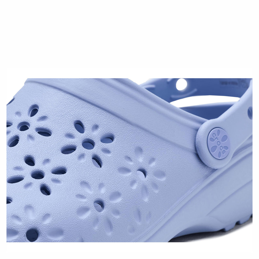 Women's Crocs, Classic Floral Cut-Out Clog