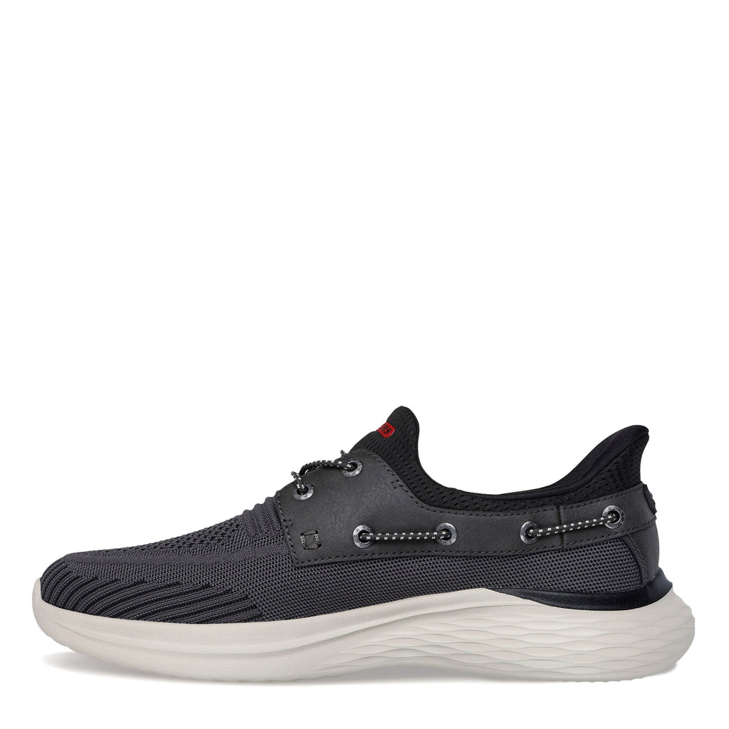 Men's Skechers Slip-ins Relaxed Fit: Lawson - Parasail Sneaker CHARCOAL BLACK KNIT 211108-CHBK