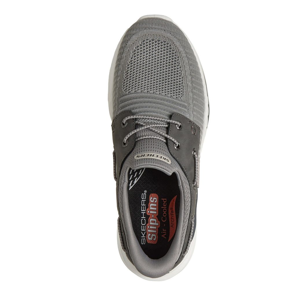 Men's Skechers Slip-ins Relaxed Fit: Arch Fit Orvan - Shoreman Sneaker GREY 211262-GRY