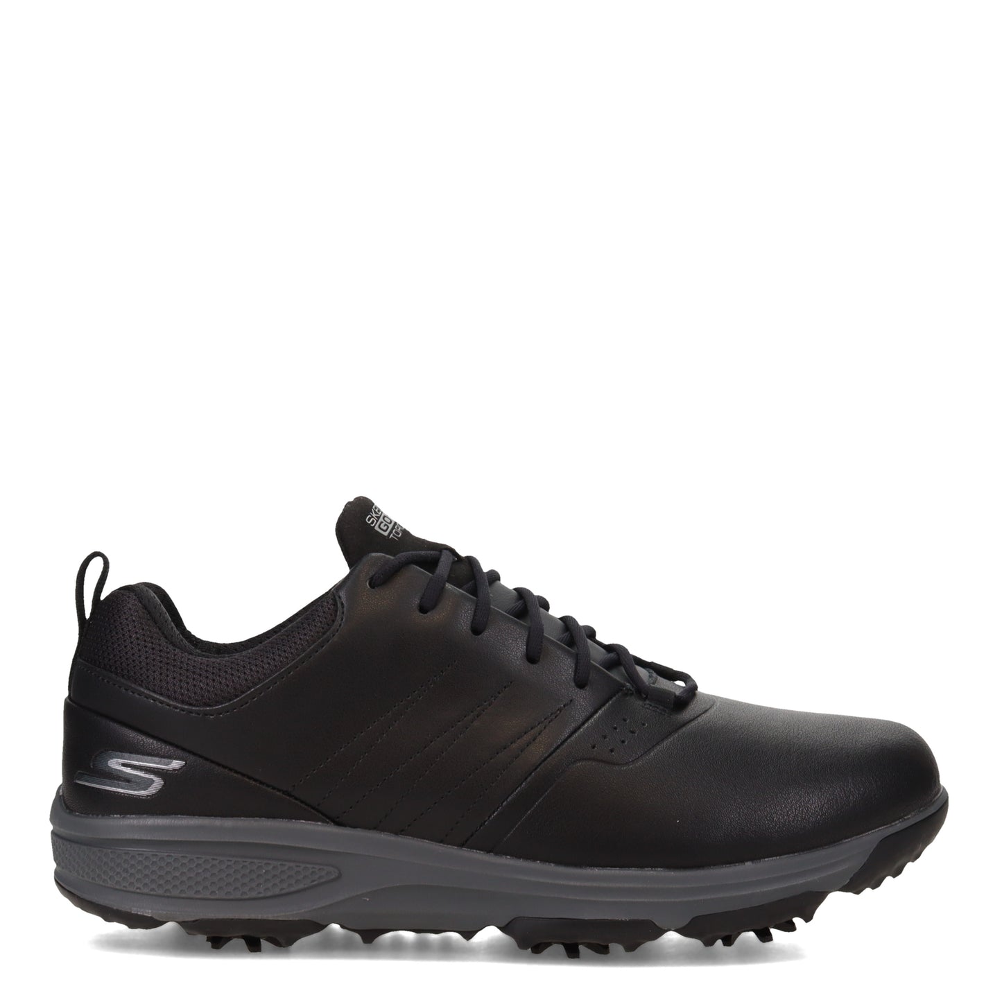 Peltz Shoes  Men's Skechers GOgolf: Torque Pro Golf Shoe Black/Grey 214002-BKGY