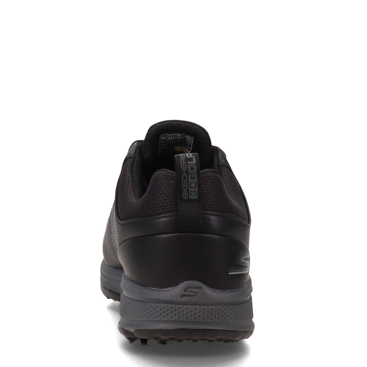 Peltz Shoes  Men's Skechers GOgolf: Torque Pro Golf Shoe Black/Grey 214002-BKGY