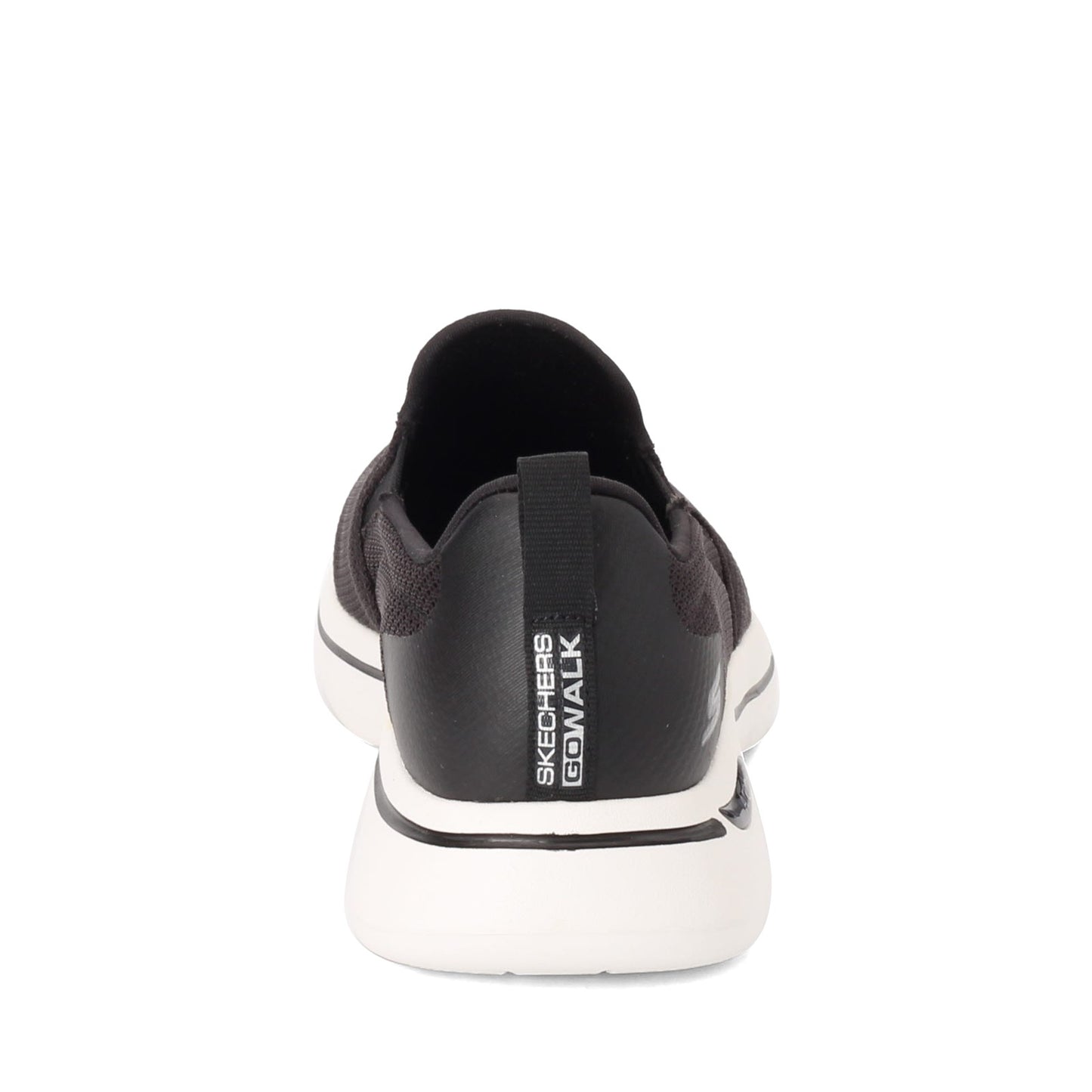 Peltz Shoes  Men's Skechers GOwalk Arch Fit - Togpath Slip-On BLACK / WHITE 216121-BLK