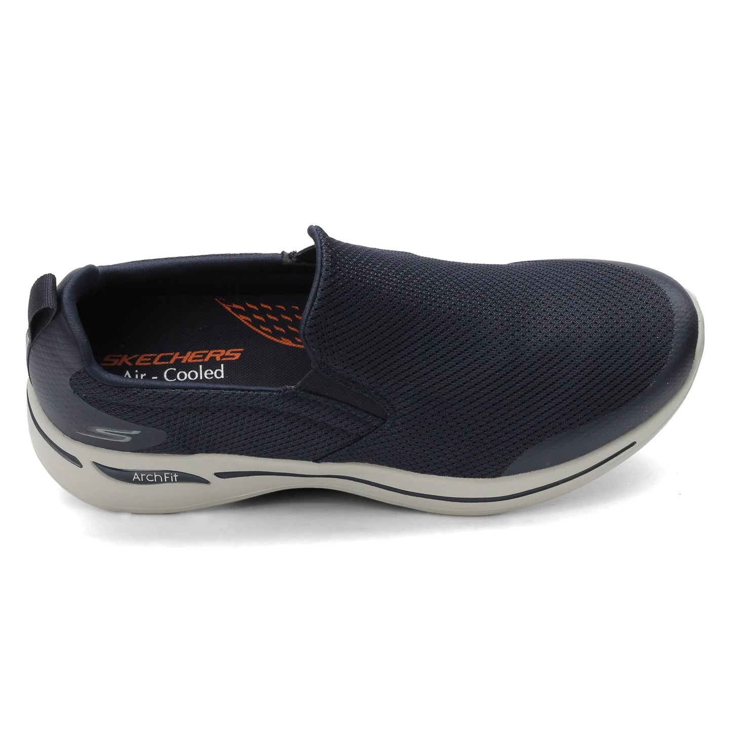 Peltz Shoes  Men's Skechers GOwalk Arch Fit - Togpath Slip-On NAVY GRAY 216121-NVGY