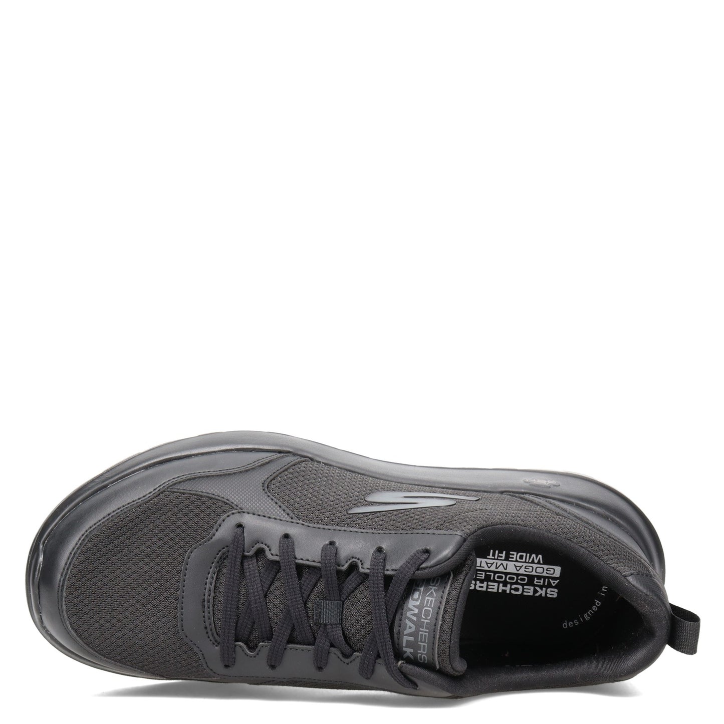 Peltz Shoes  Men's Skechers Go Walk Max - Painted Sky Sneaker - Wide Width BLACK 216166WW-BBK