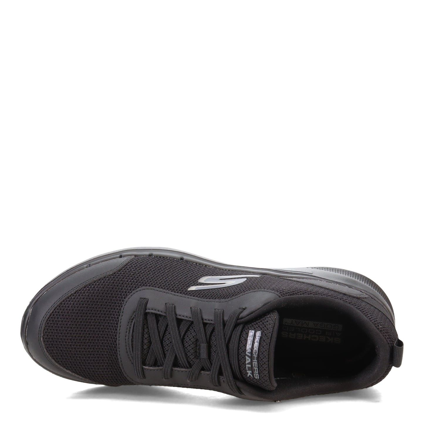 Peltz Shoes  Men's Skechers GOwalk 6 - Bold Knight Walking Shoe BLACK-BLK 216204-BBK