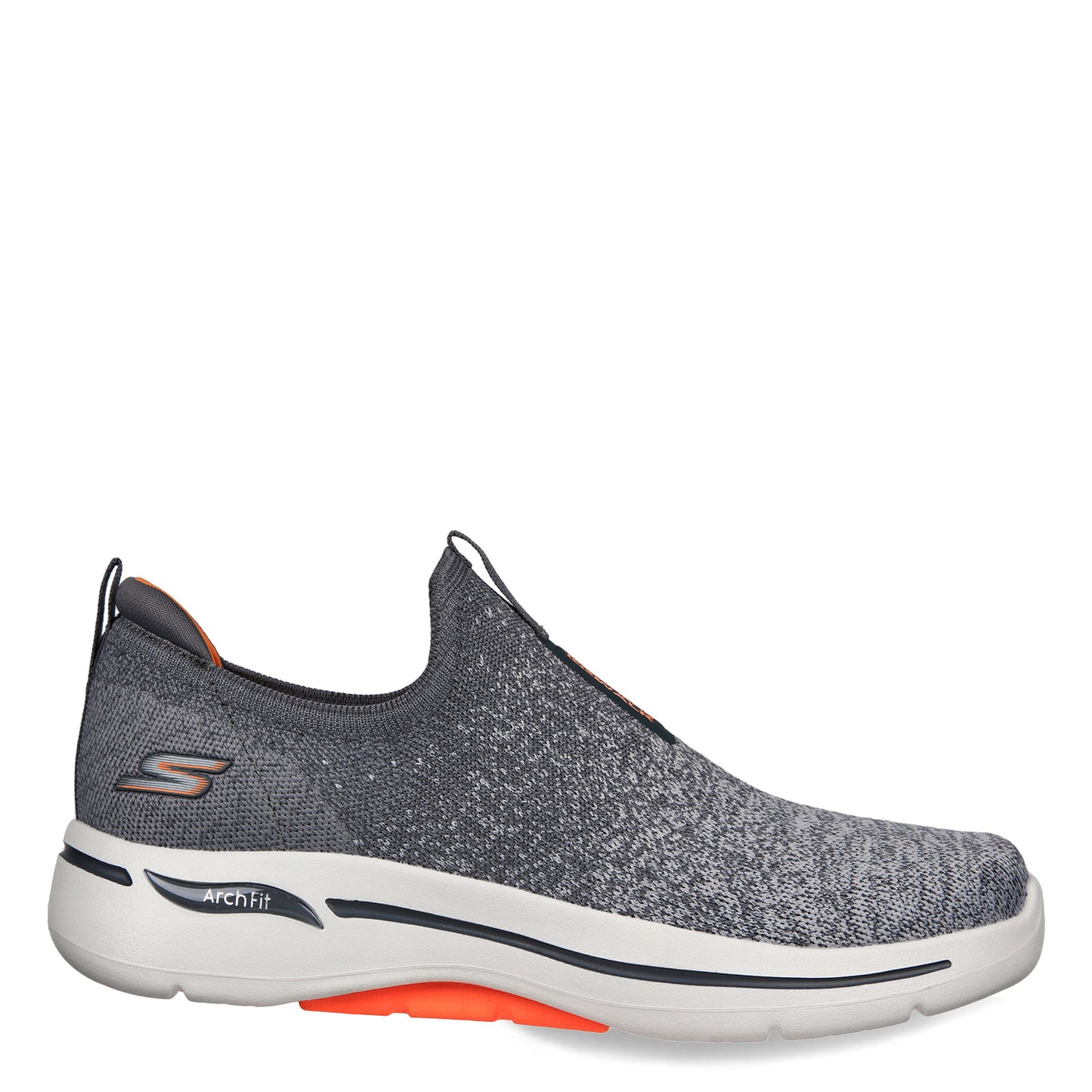Peltz Shoes  Men's Skechers GO WALK Arch Fit - Linear Axis Sneaker CHARCOAL 216256-CHAR