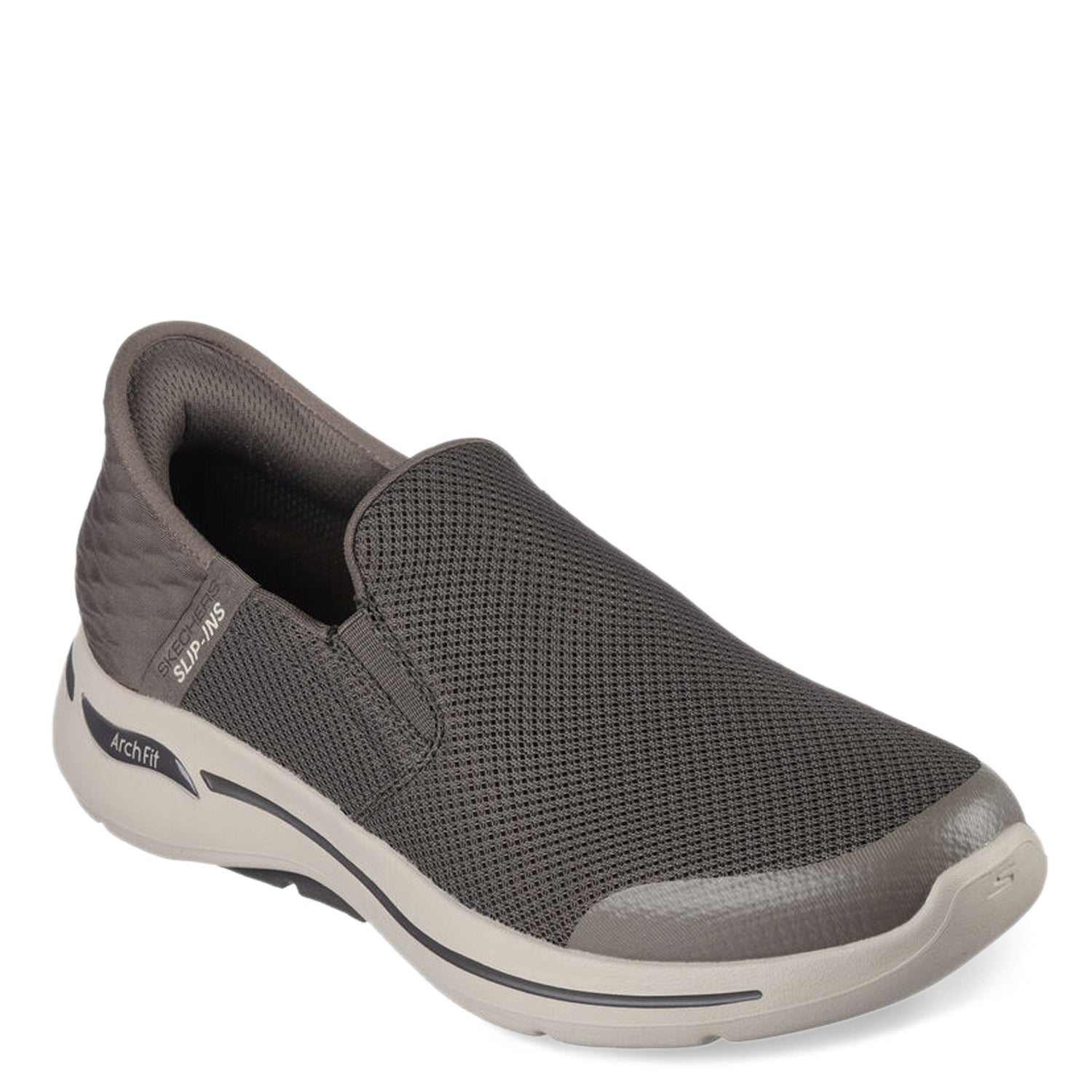 Peltz Shoes  Men's SKECHERS PERFORMANCE MENS TAUPE 216259-TPE