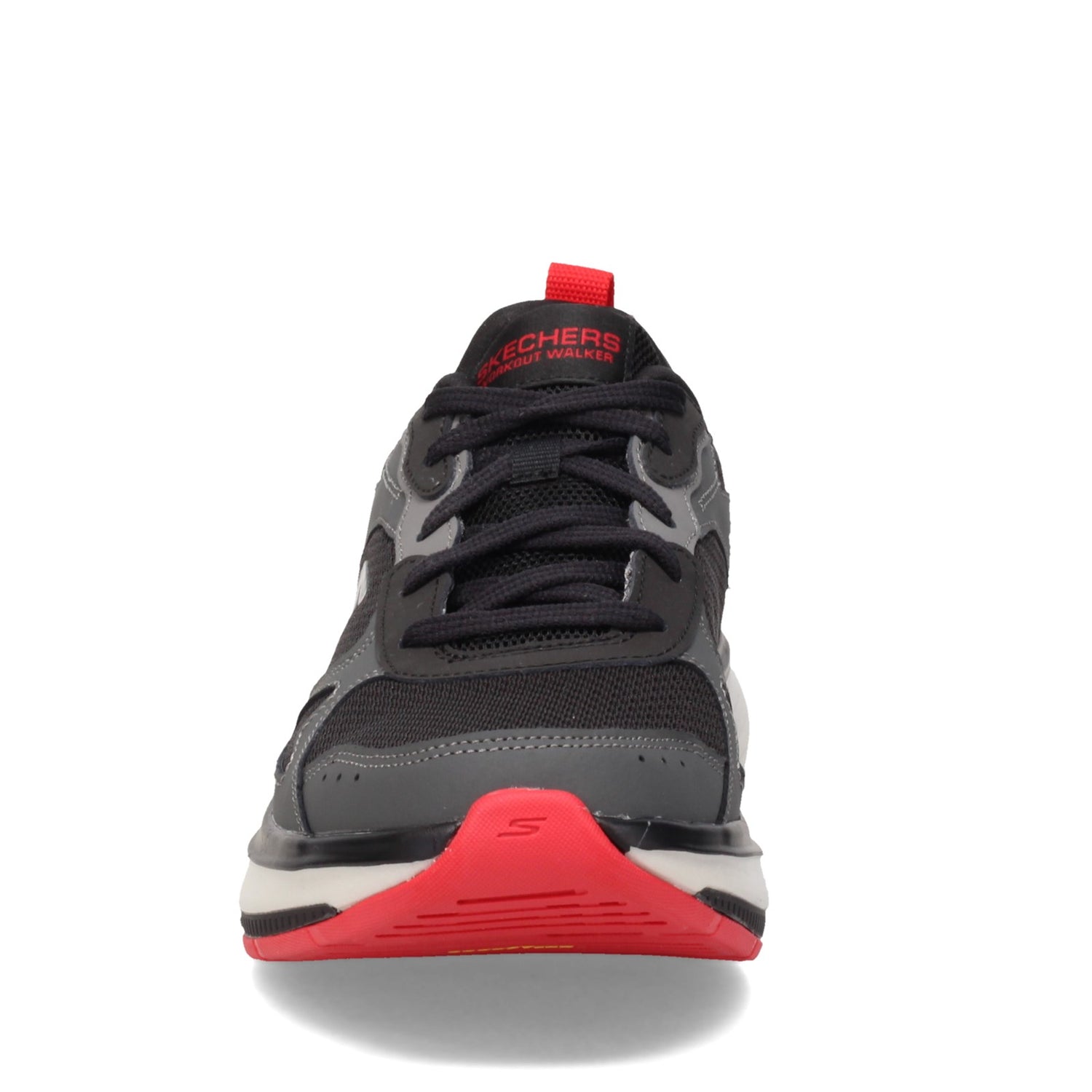 Peltz Shoes  Men's Skechers GO WALK Arch Fit Workout Walker BLACK GREY 216441-BKGY