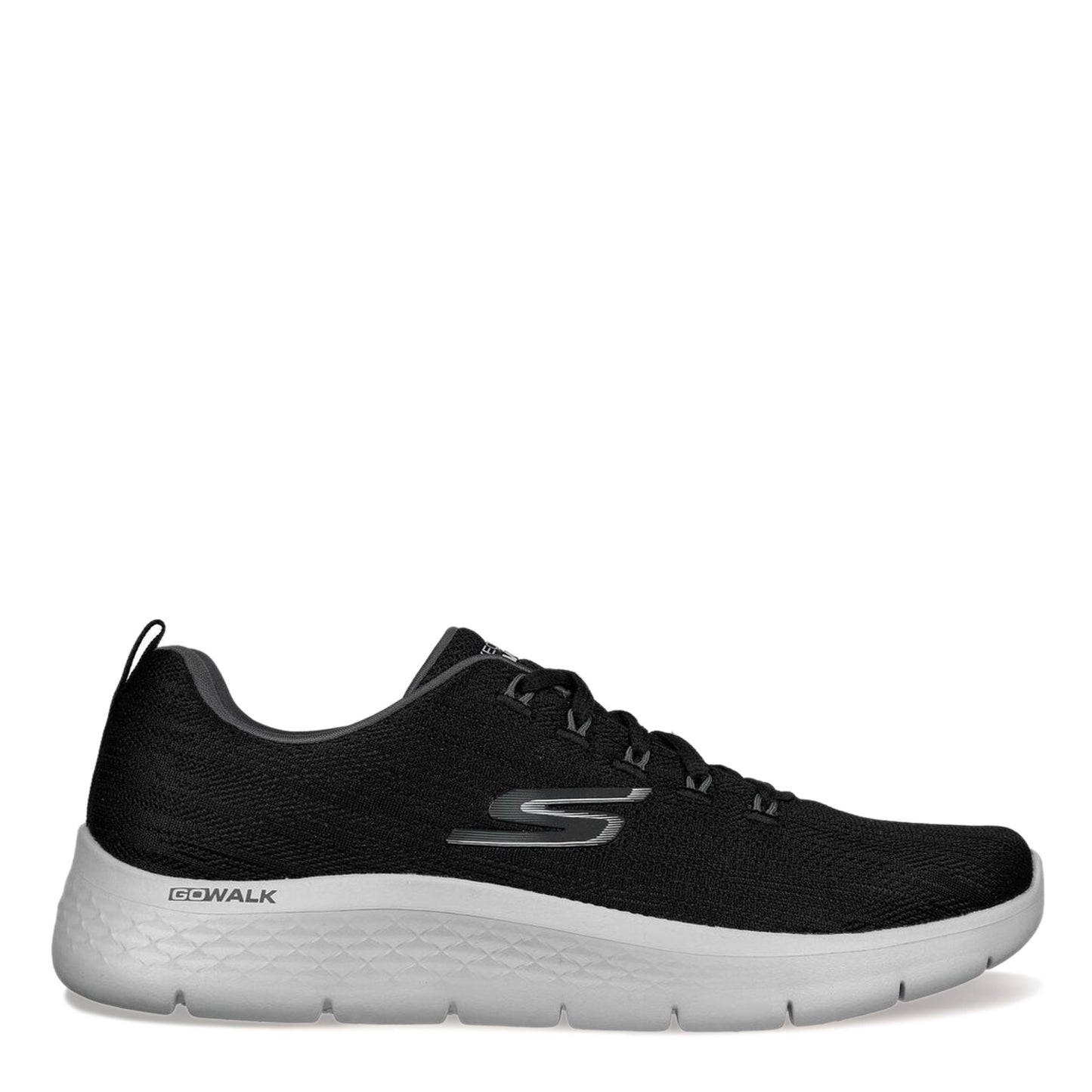 Peltz Shoes  Men's Skechers GO WALK Flex - Quota Walking Shoe BLACK GRAY 216481-BKGY