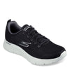 Peltz Shoes  Men's Skechers GO WALK Flex - Quota Walking Shoe BLACK GRAY 216481-BKGY