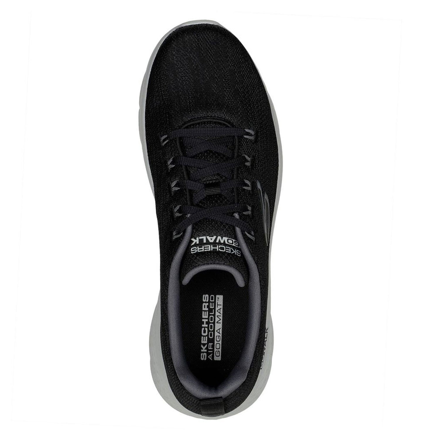 Peltz Shoes  Men's Skechers GO WALK Flex - Quota Walking Shoe BLACK GRAY 216481-BKGY