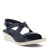Peltz Shoes  Women's Ecco Felicia Cross Sandal BLUE 216643-02303
