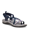 Peltz Shoes  Women's Northside Covina Sandal NAVY 217226W-415