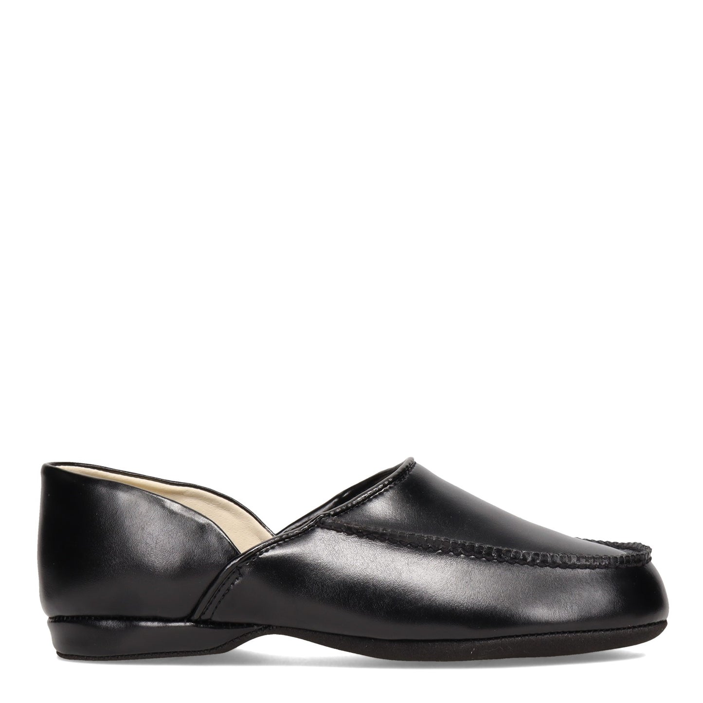 Peltz Shoes  Men's L.B. Evans Chicopee  Slipper BLACK 2199