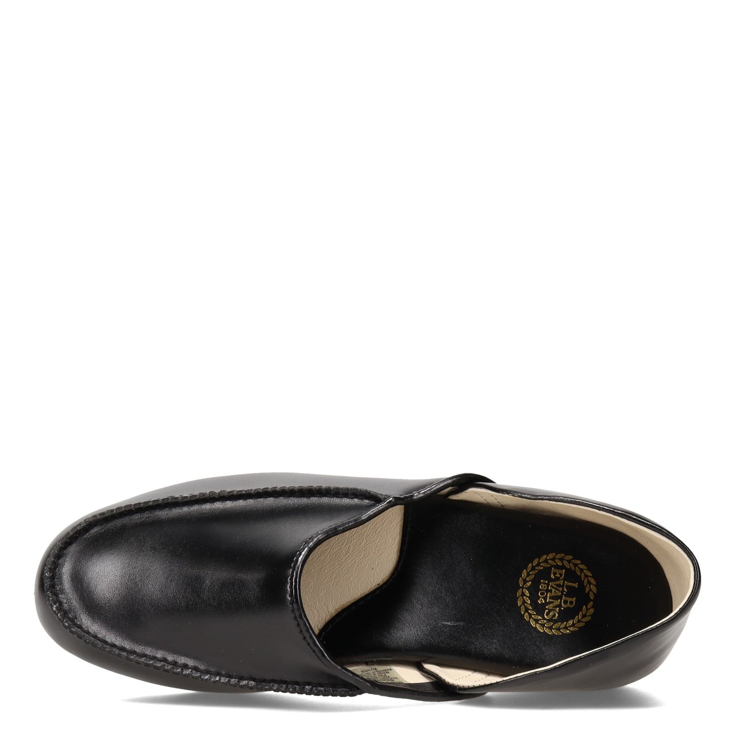 Peltz Shoes  Men's L.B. Evans Chicopee  Slipper BLACK 2199
