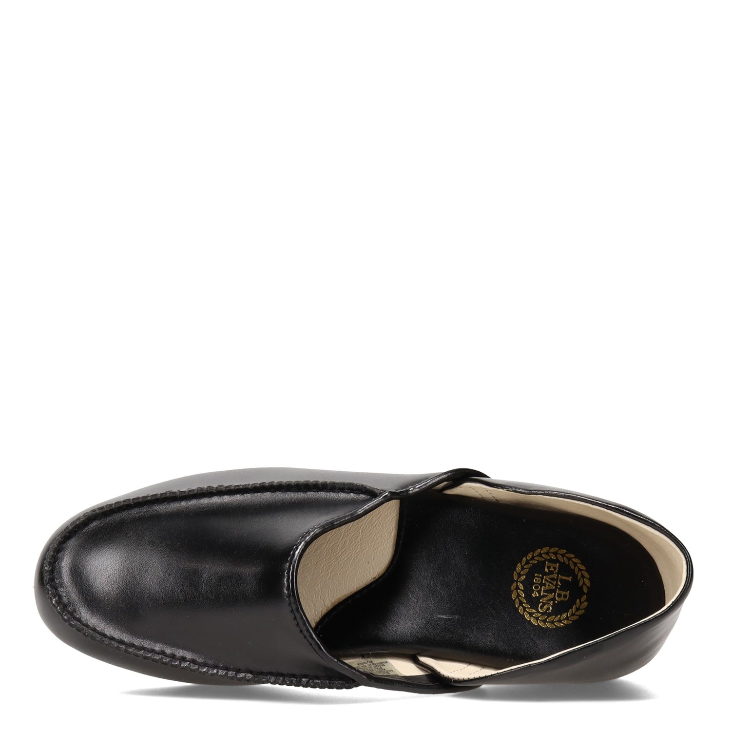 Peltz Shoes  Men's L.B. Evans Chicopee  Slipper BLACK 2199