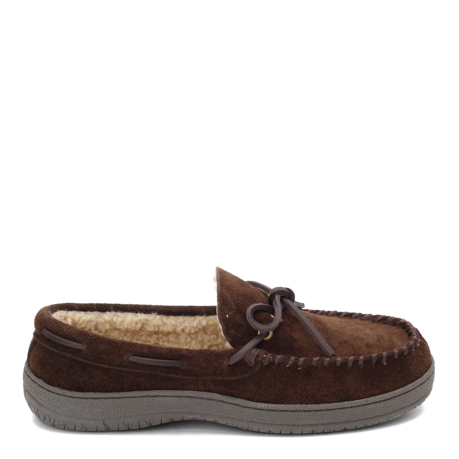 Peltz Shoes  Men's Clarks Moccasin Slipper DARK BROWN 22SH-011-SIM DB