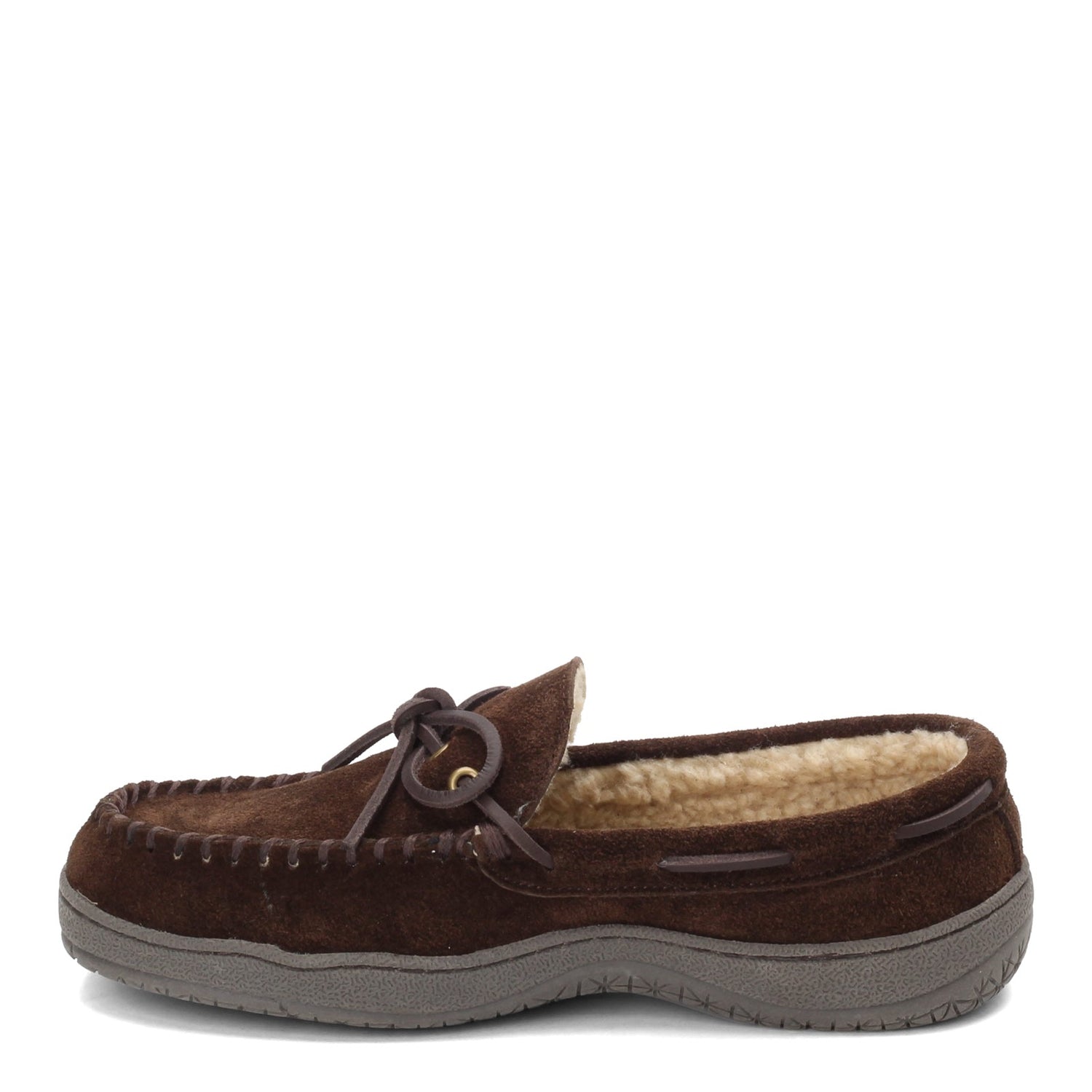 Peltz Shoes  Men's Clarks Moccasin Slipper DARK BROWN 22SH-011-SIM DB