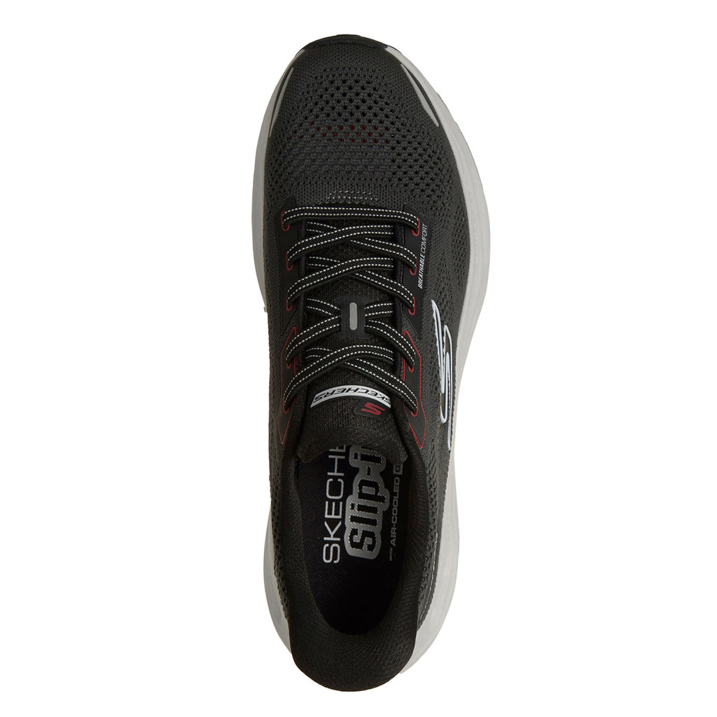 Men's Skechers Slip-ins: Max Cushioning Glide-Step - Oaklin Sneaker BLACK GREY 220416-BKGY