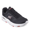 Peltz Shoes  Men's Skechers GO RUN 7.0 Running Shoe Charcoal Black Red 220644-CCBK