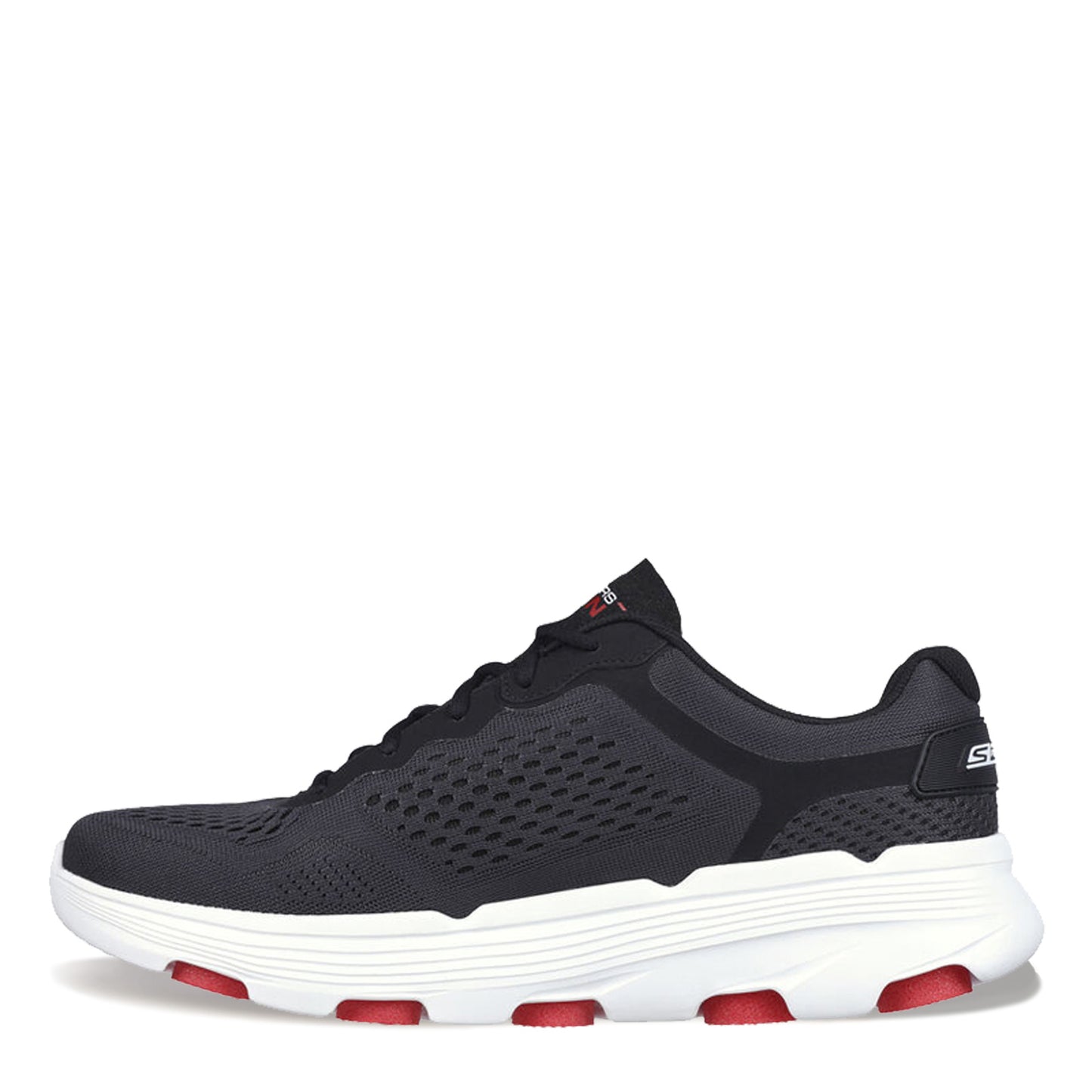 Peltz Shoes  Men's Skechers GO RUN 7.0 Running Shoe Charcoal Black Red 220644-CCBK