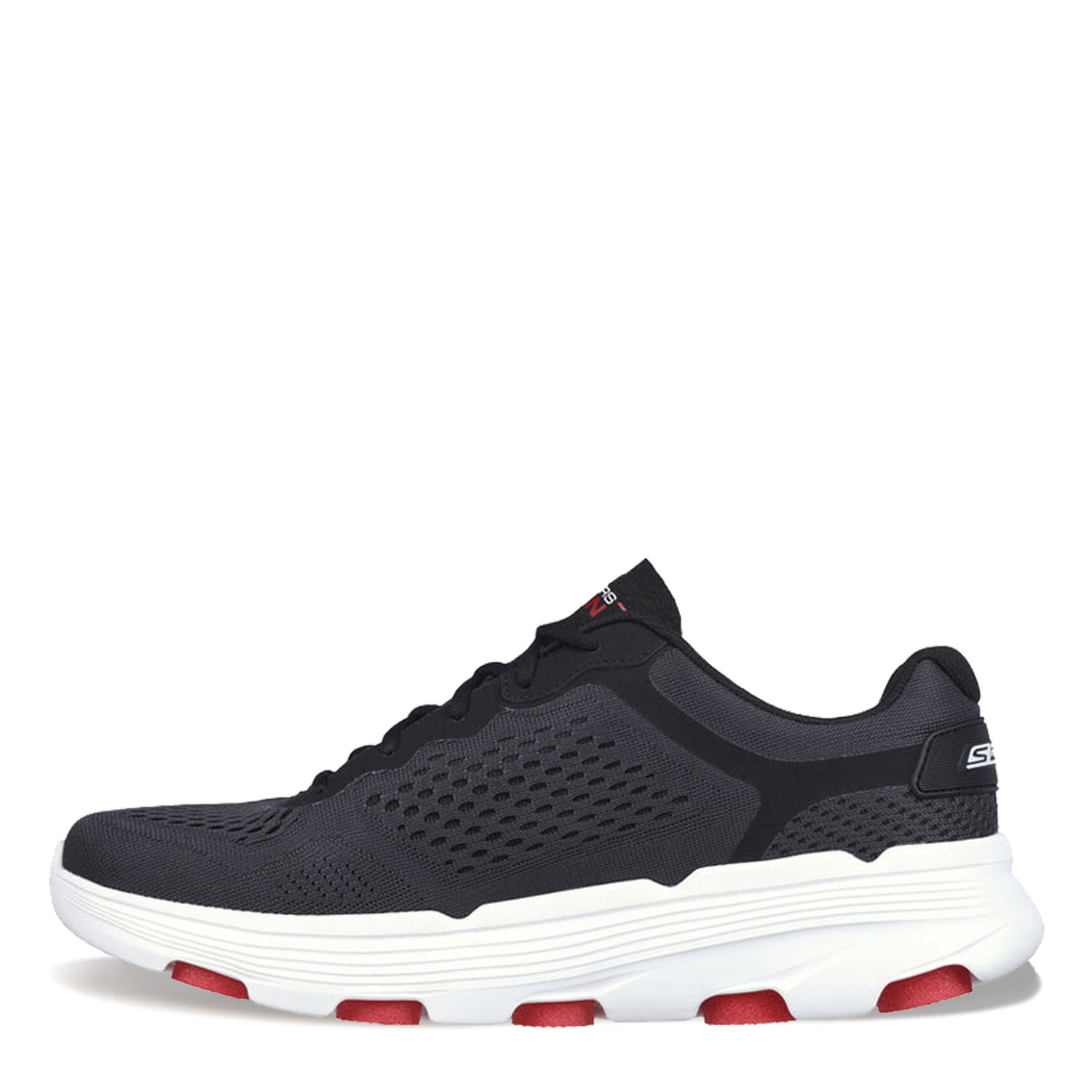 Peltz Shoes  Men's Skechers GO RUN 7.0 Running Shoe Charcoal Black Red 220644-CCBK