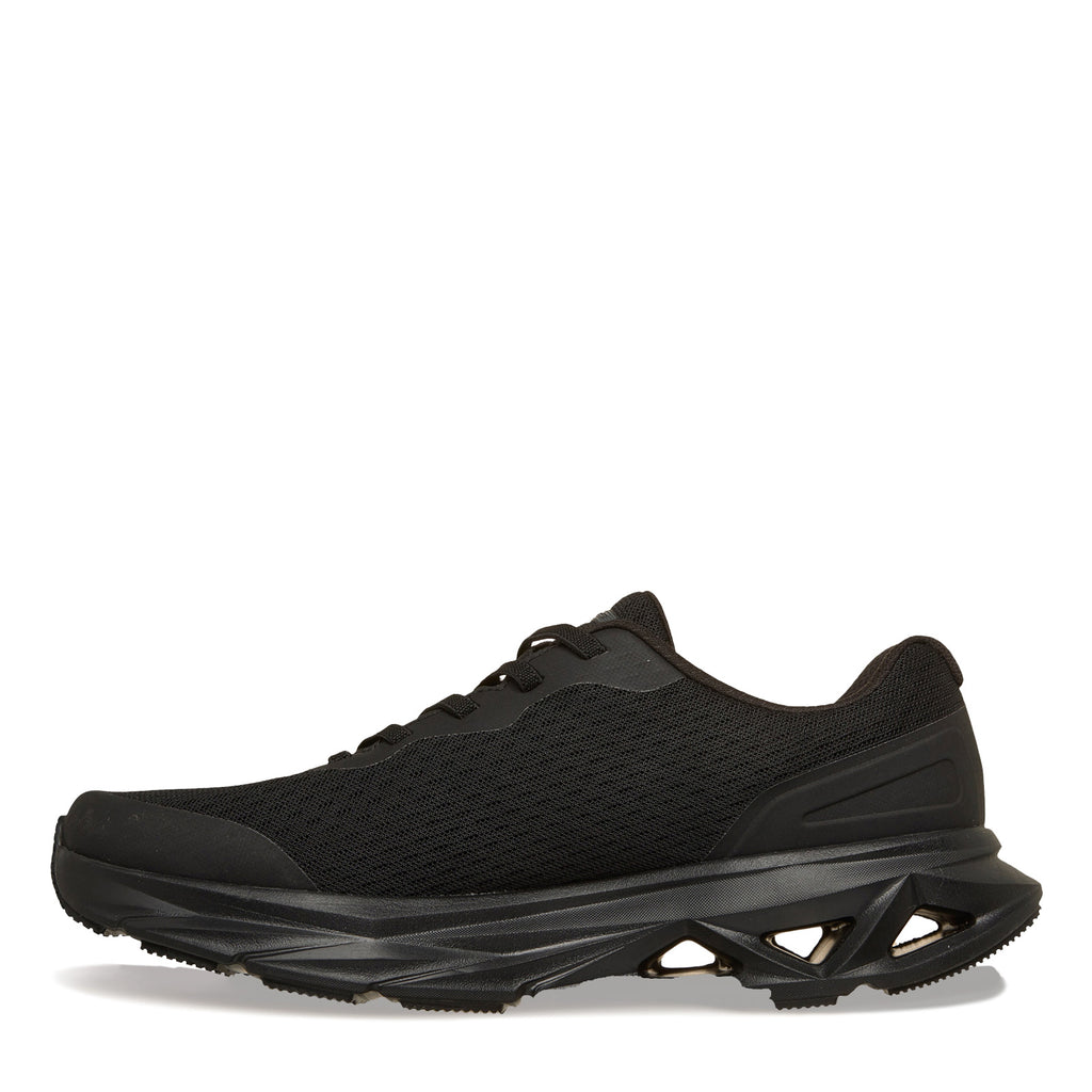 Men's Skechers Glide Step Vortex - Avalin Sneaker Walking Shoe - Wide Width SOLID BLACK 221041WW-BBK