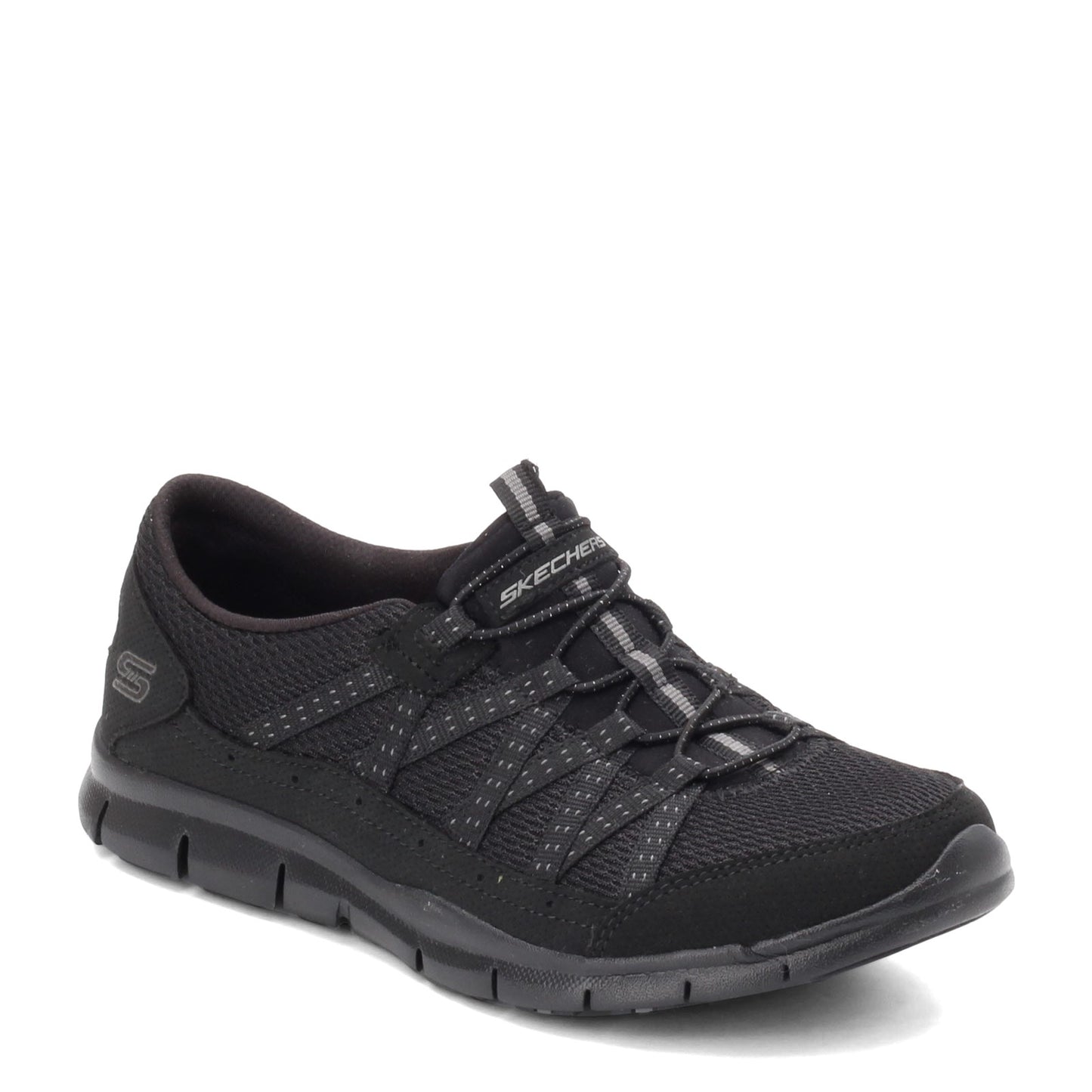 Peltz Shoes  Women's Skechers Gratis - Strolling Sneaker BLACK 22823-BBK