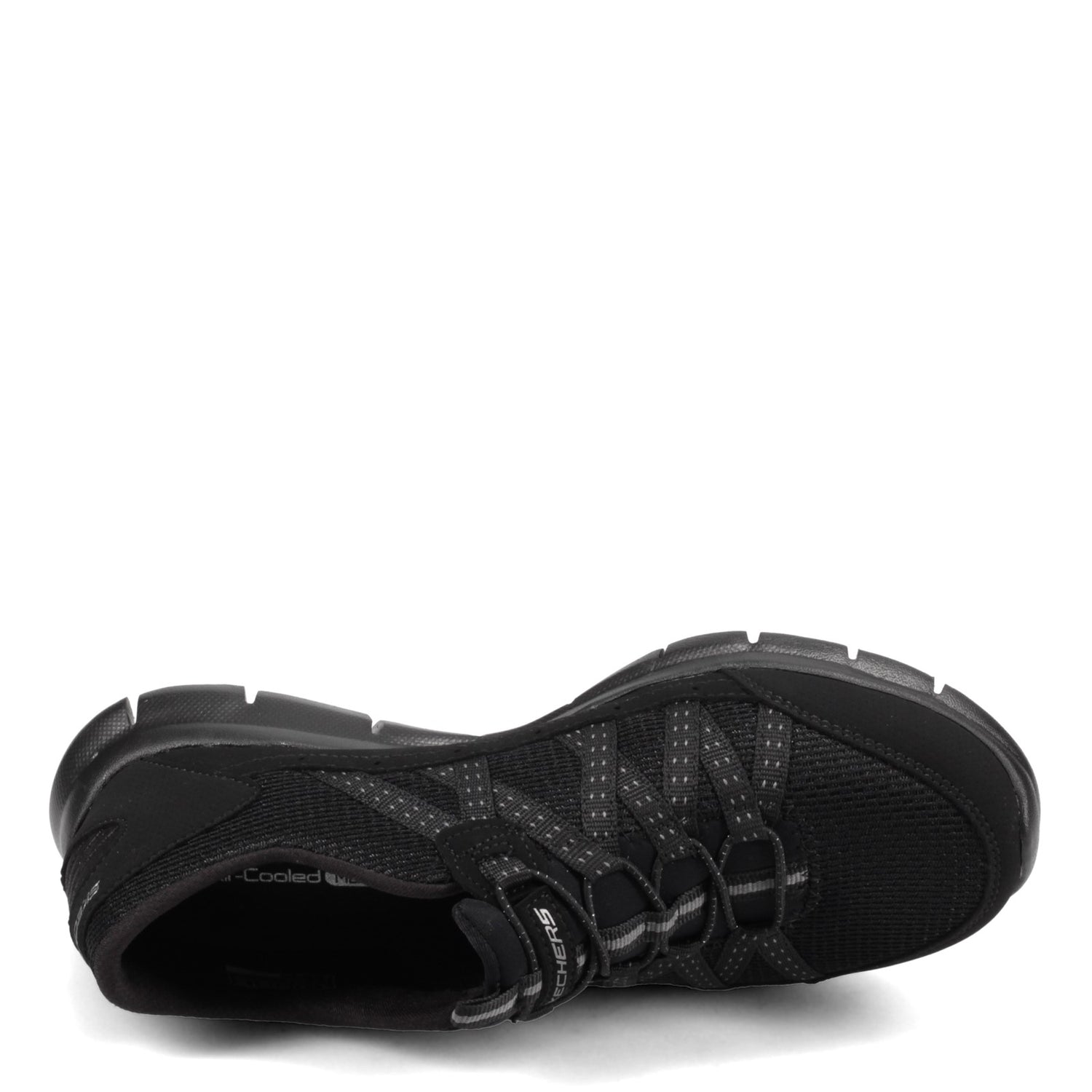 Peltz Shoes  Women's Skechers Gratis - Strolling Sneaker BLACK 22823W-BBK