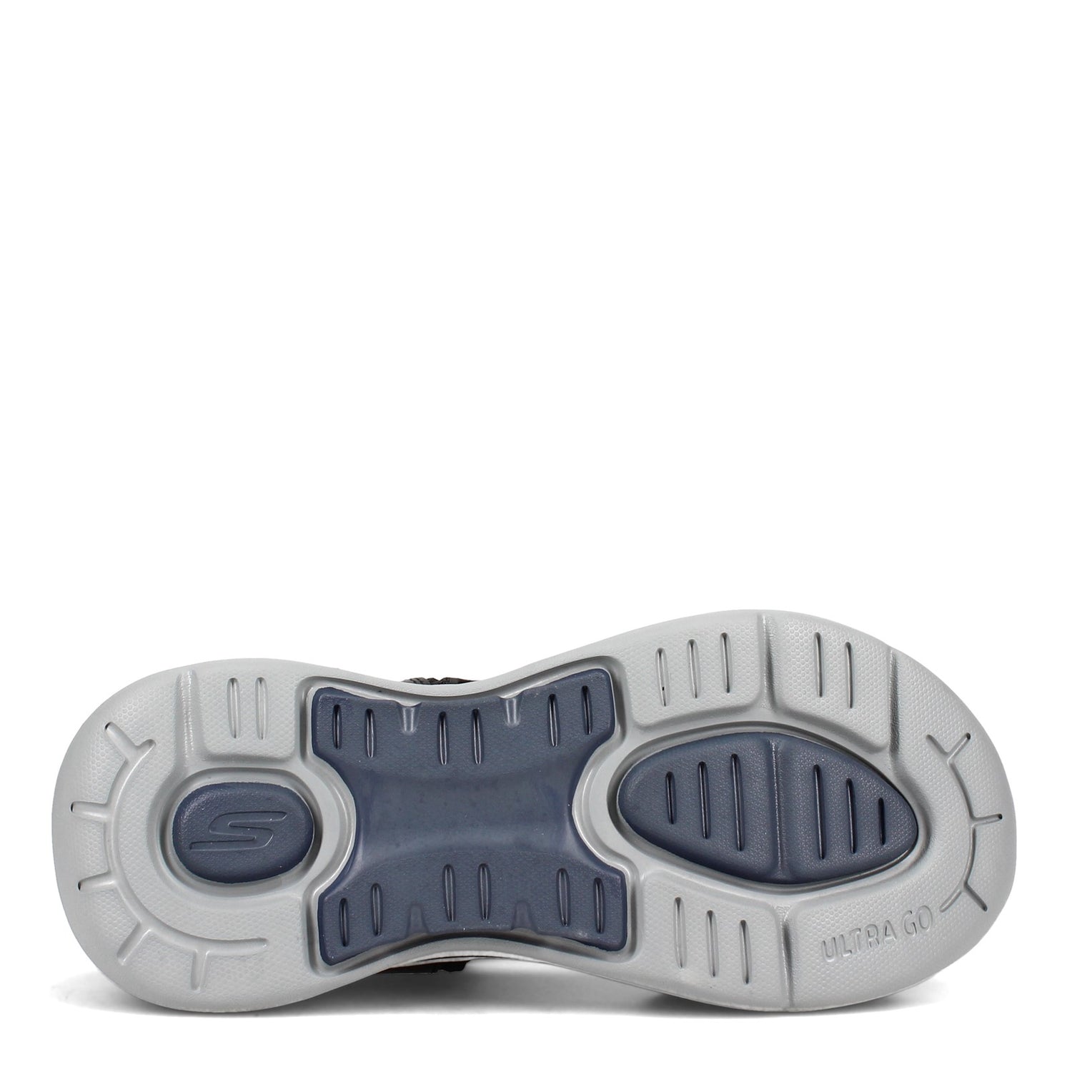 Peltz Shoes  Men's Skechers GOwalk Arch Fit - Mission Sandal BLACK NAVY 229021-BKNV