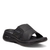 Peltz Shoes  Men's Skechers GOwalk Arch Fit - Ultra Span Sandal BLACK 229023-BBK