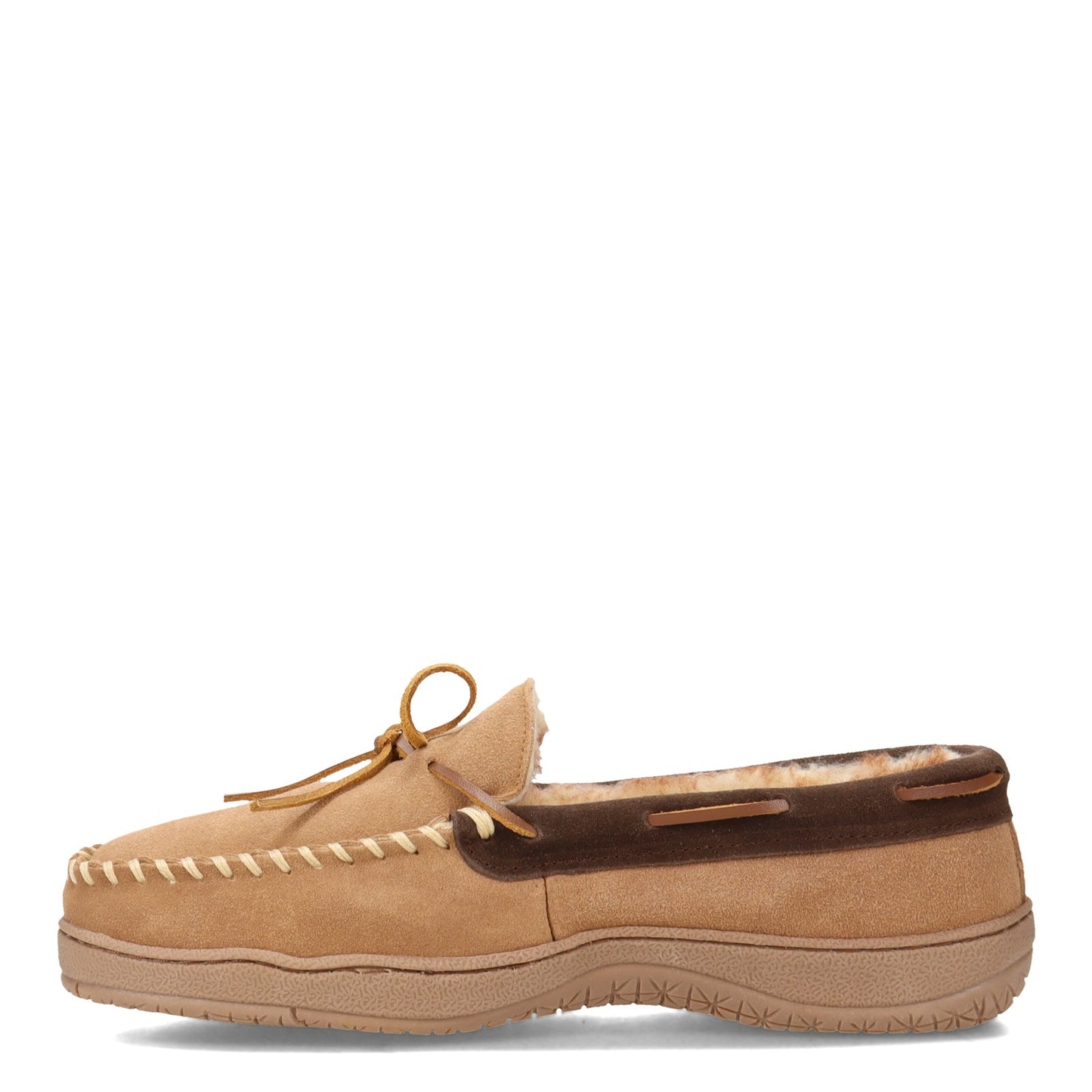 Peltz Shoes  Men's Clarks Moccasin Slipper TAN BROWN 22SH-011-SIM CB