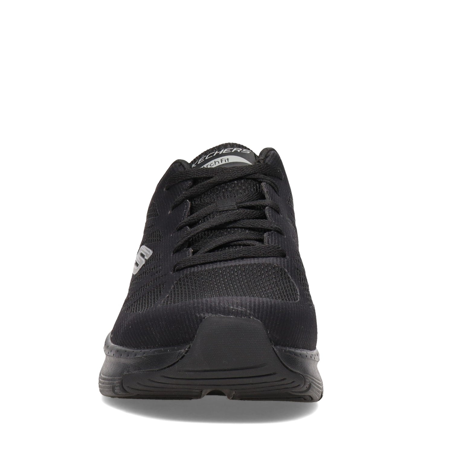 Peltz Shoes  Men's Skechers GOwalk Arch Fit - Charge Back Walking Shoe - Wide Width Black/Black 232042WW-BBK