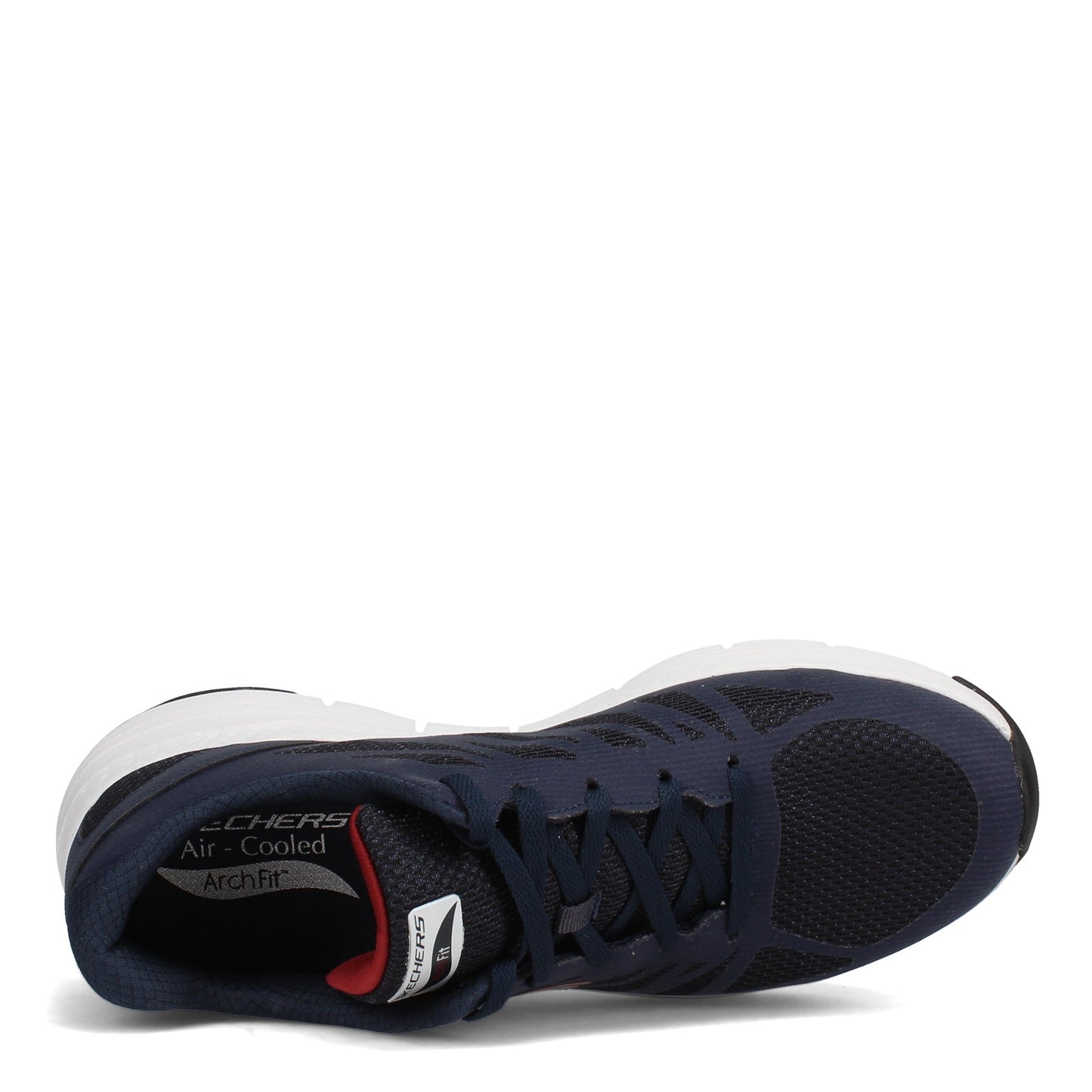 Peltz Shoes  Men's Skechers Arch Fit - Charge Back Walking Shoe - Wide Width Navy/Red 232042WW-NVRD