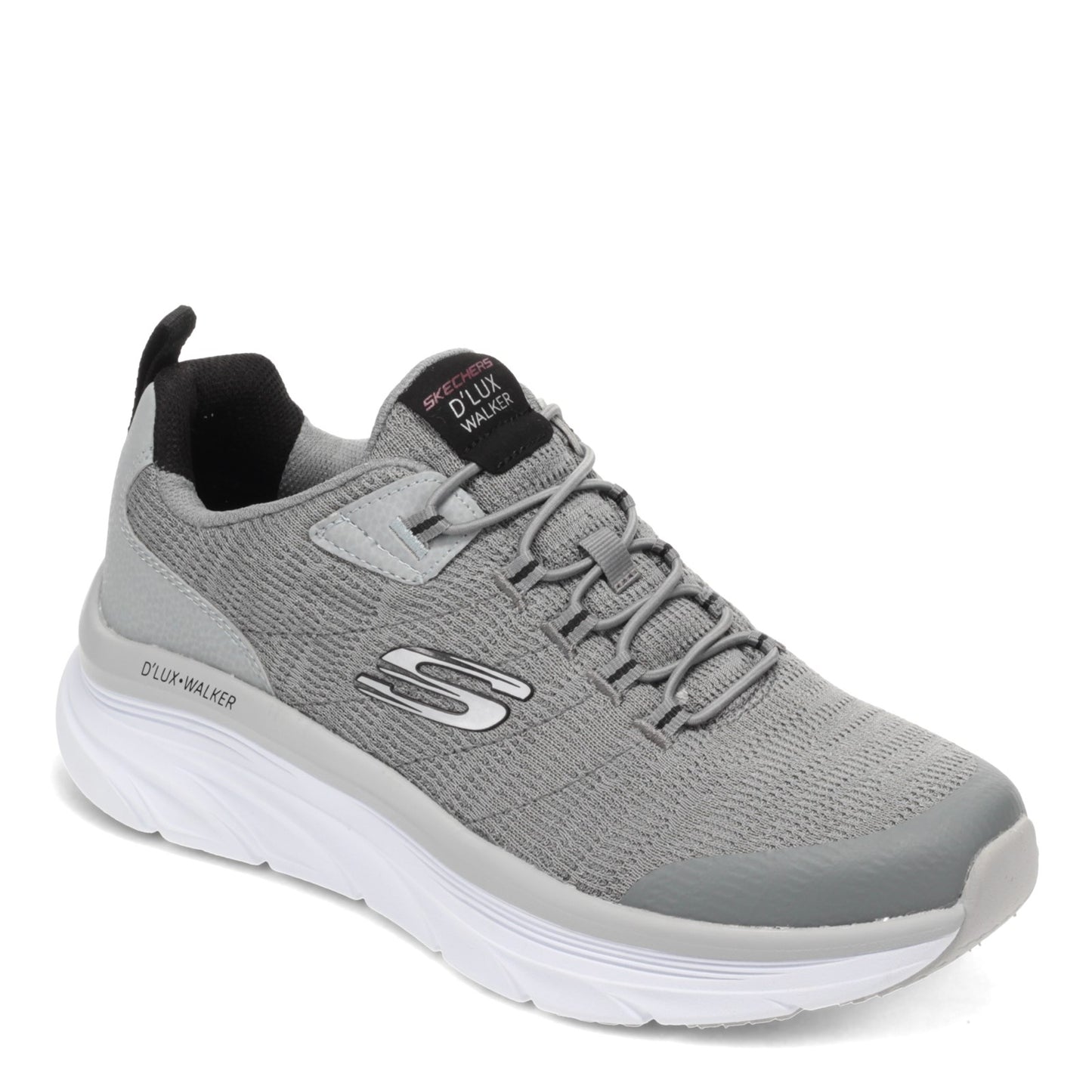 Peltz Shoes  Men's Skechers Relaxed Fit: D'Lux Walker - Pensive Sneaker - Wide Width GRAY 232045WW-GYBK