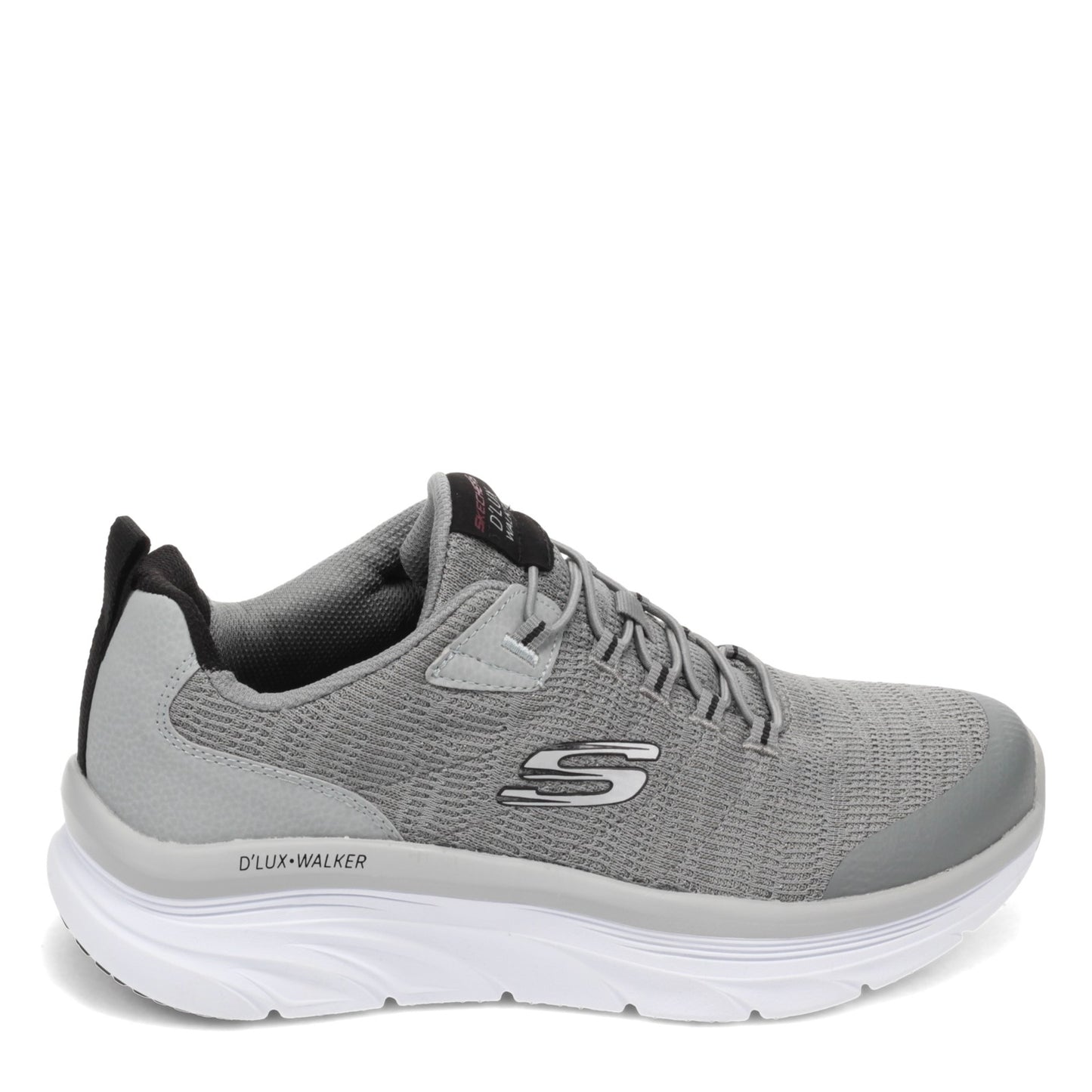 Peltz Shoes  Men's Skechers Relaxed Fit: D'Lux Walker - Pensive Sneaker - Wide Width GRAY 232045WW-GYBK