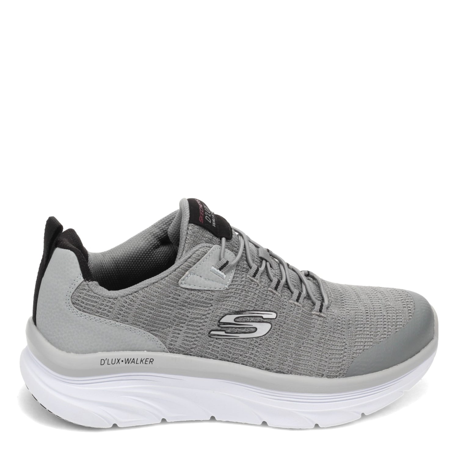 Peltz Shoes  Men's Skechers Relaxed Fit: D'Lux Walker - Pensive Sneaker - Wide Width GRAY 232045WW-GYBK